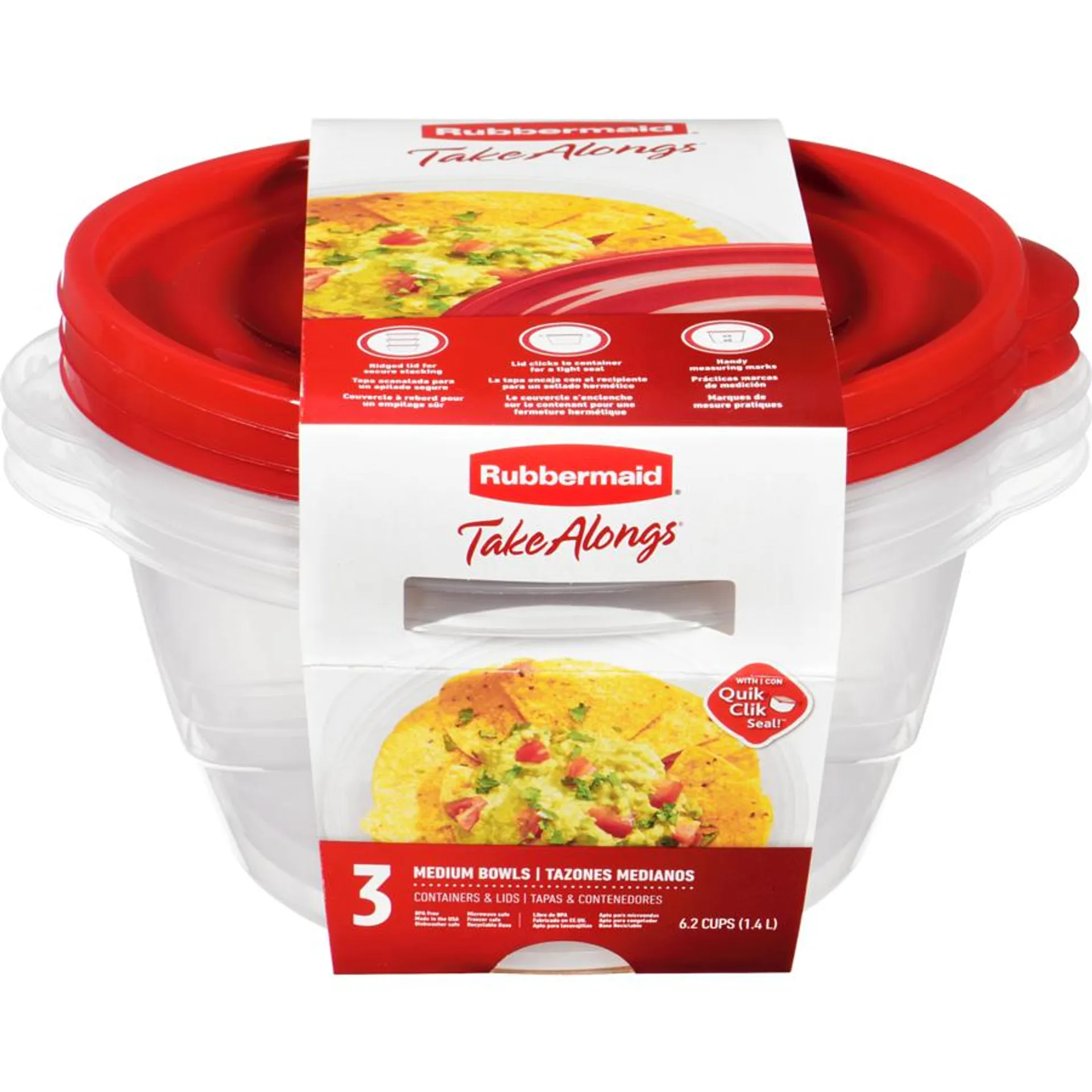 Takealongs Lids And Containers Medium Bowls 1.4 L