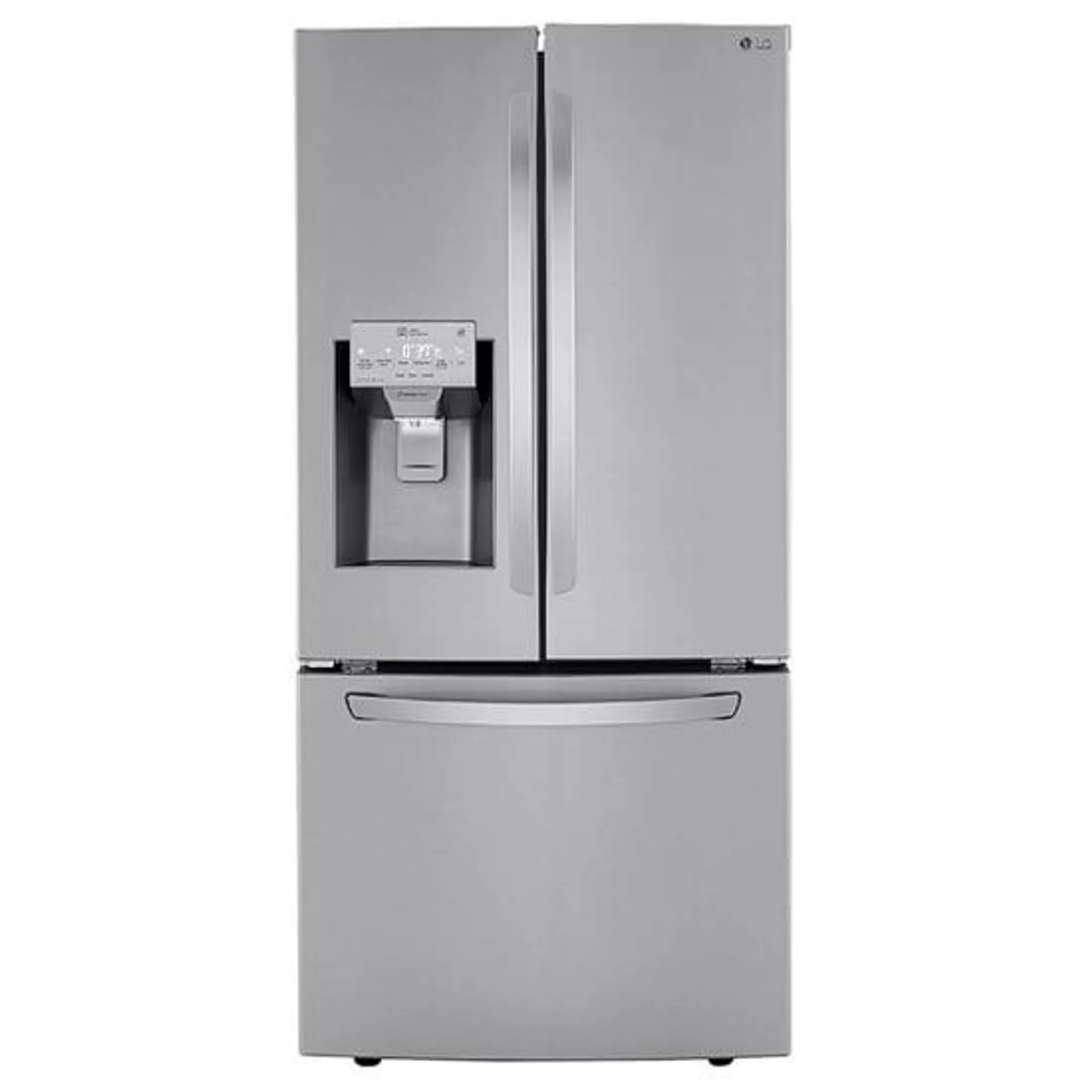 LG LRFXS2503S French Door Refrigerator, 33 inch Width, ENERGY STAR Certified, 24.5 cu. ft. Capacity, Stainless Steel colour Air Filter, Door Cooling+