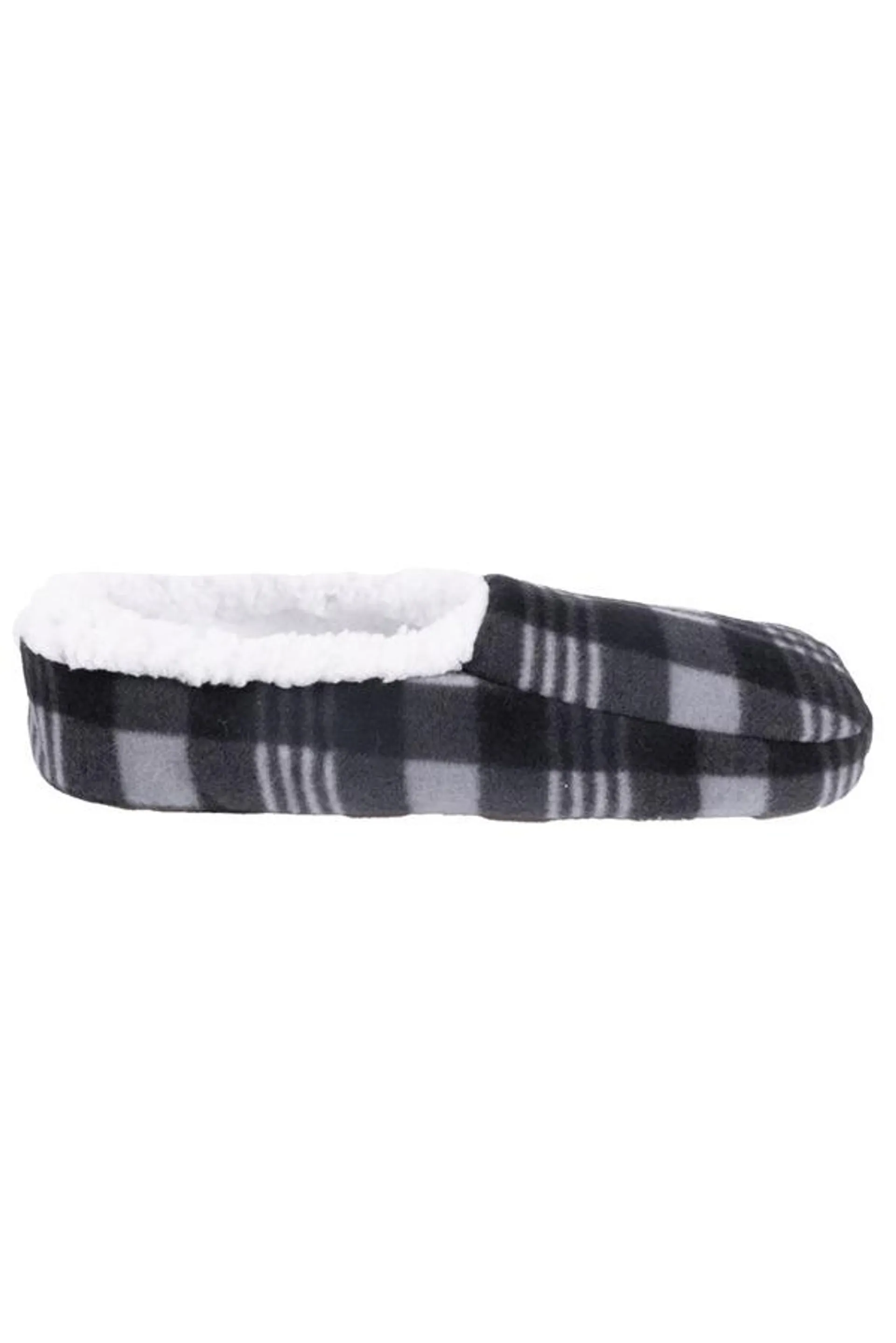 Men's plush lined, non-slip indoor slippers