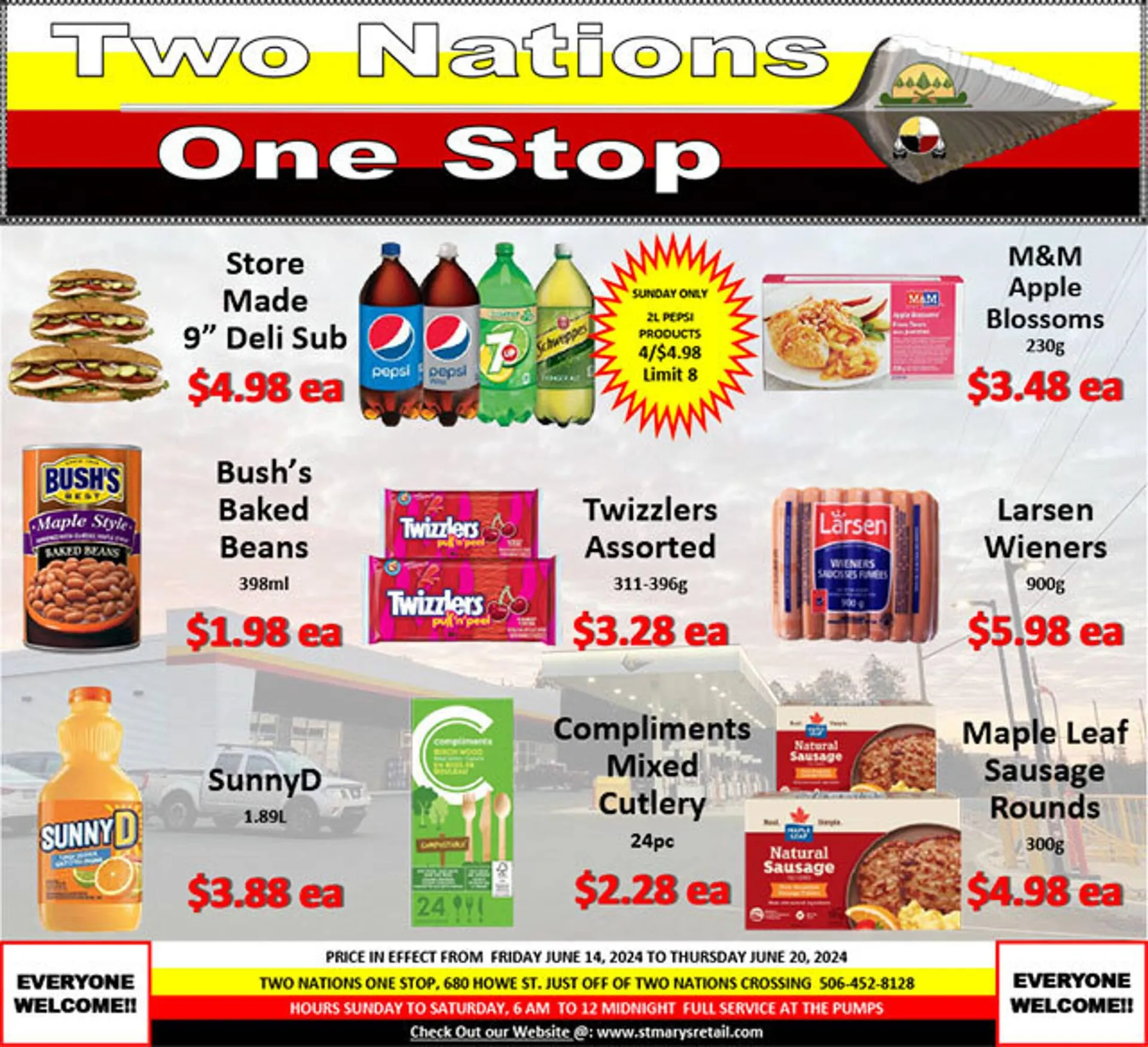 Two Nations One Stop flyer - 1