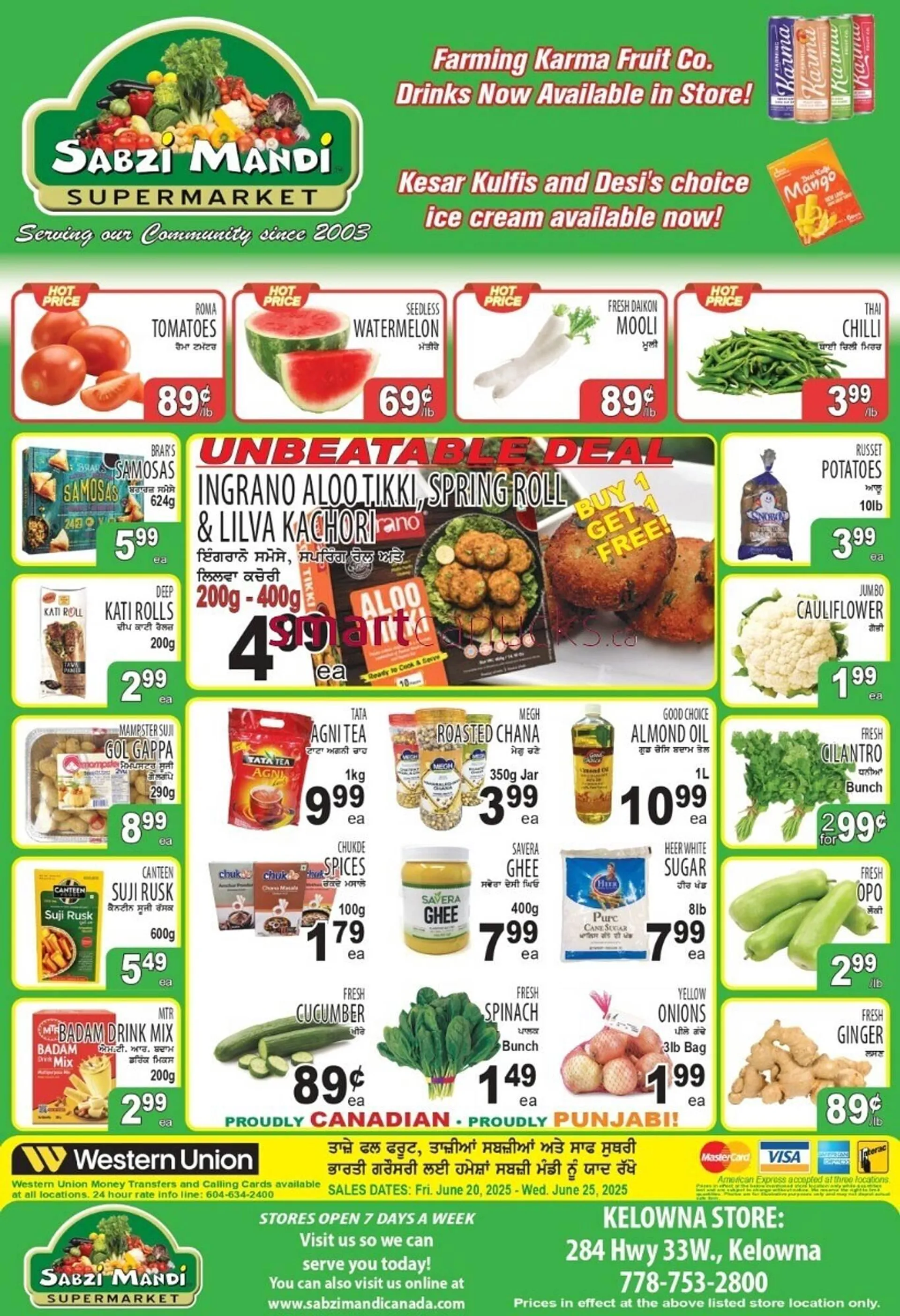 Sabzi Mandi Supermarket flyer from June 20 to June 25 2025 - flyer page 1
