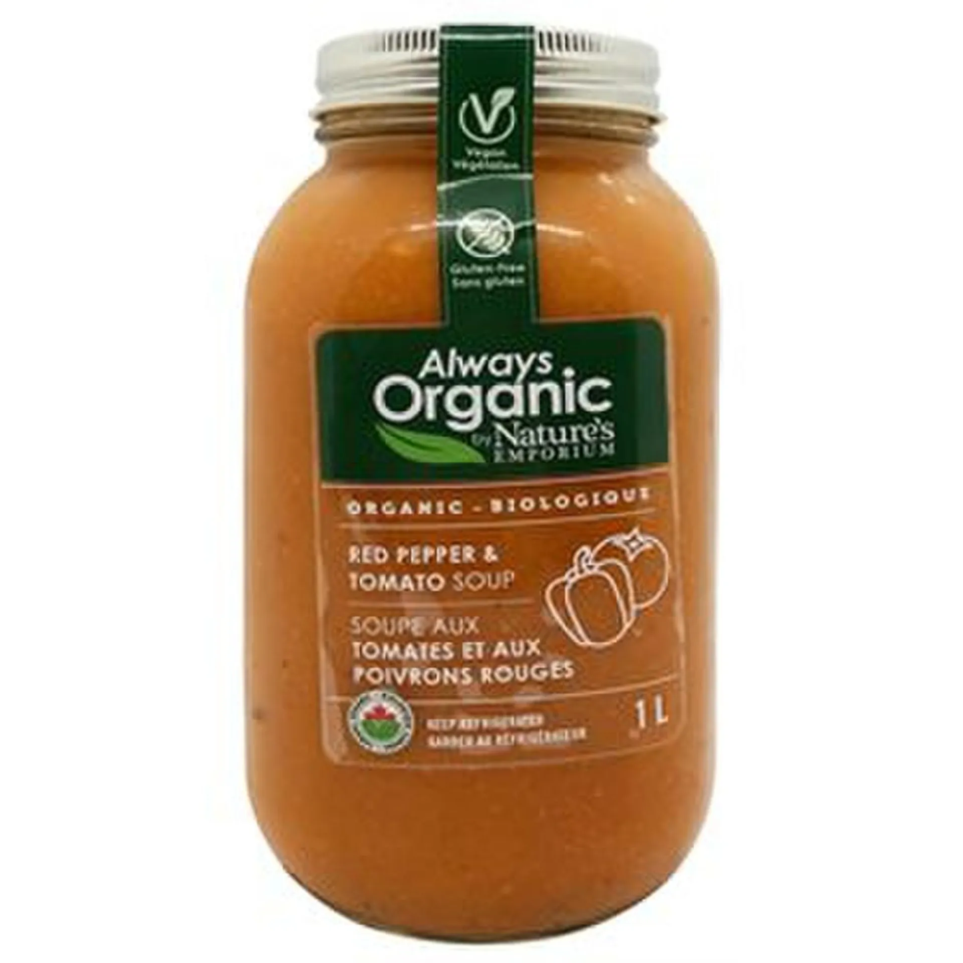 Always Organic Soup Red Pepper & Tomato Org 1L