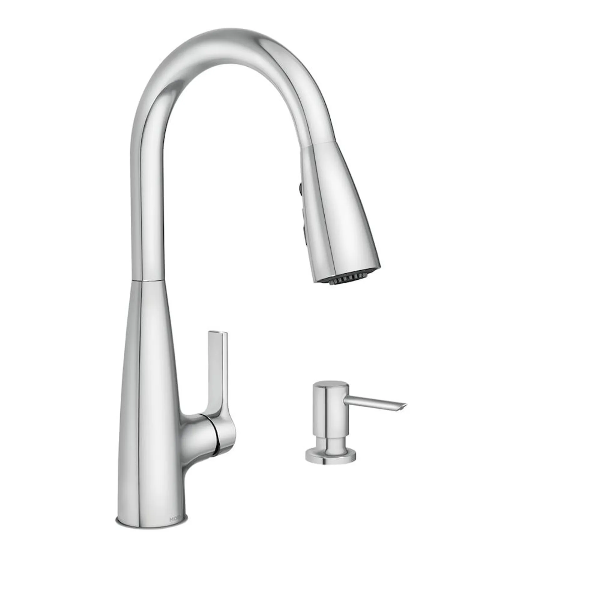 Haelyn Single-Handle Pull-Down Sprayer Kitchen Faucet with Reflex and Power Clean in Polished Chrome