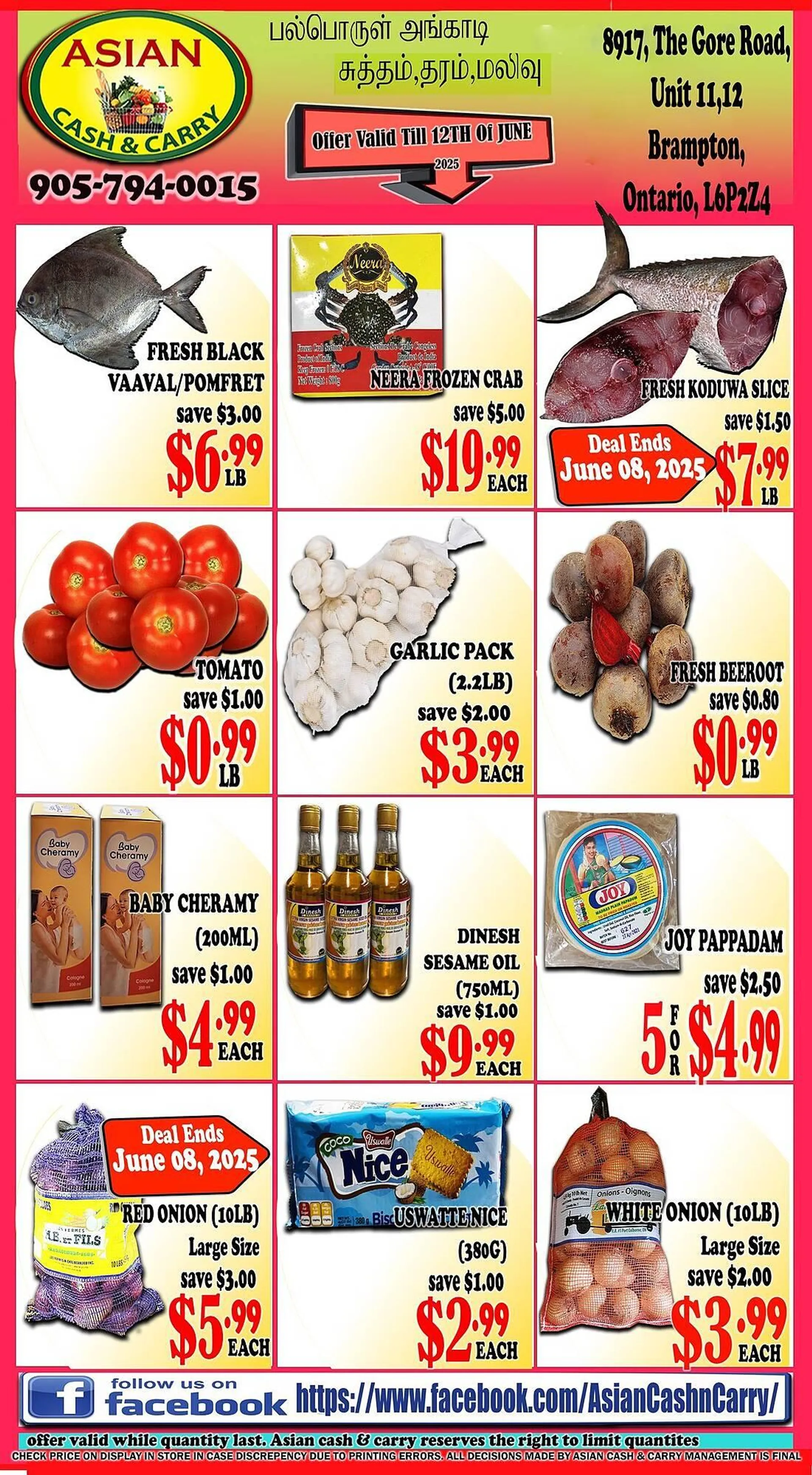 Asian Cash & Carry flyer from June 6 to June 12 2025 - flyer page 1