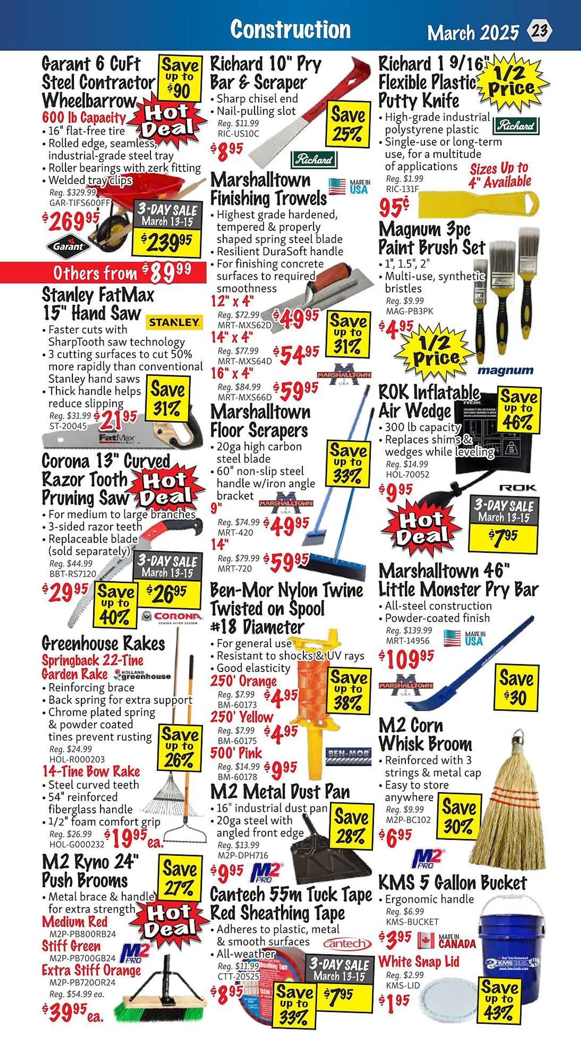 KMS Tools flyer from March 1 to March 31 2025 - flyer page 23
