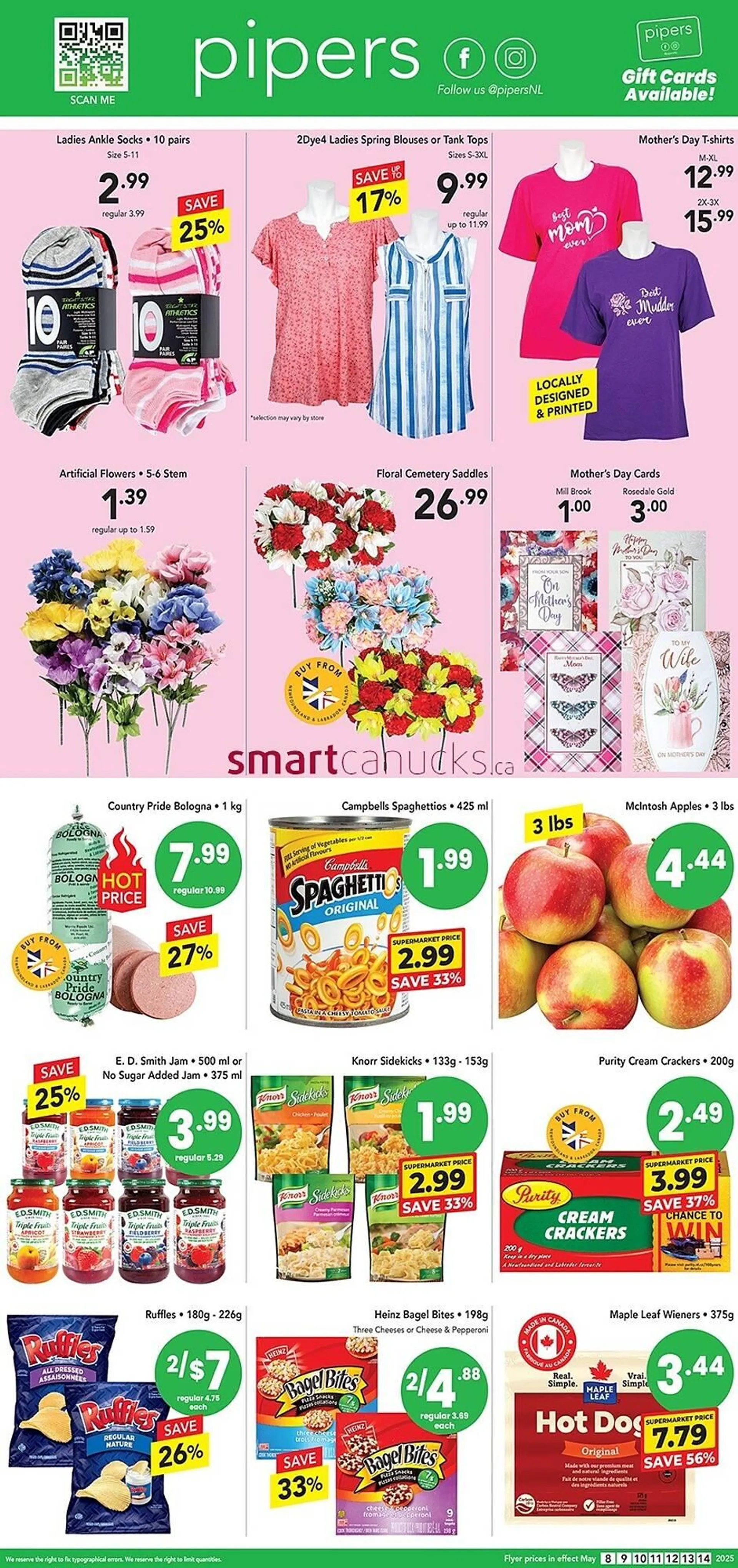 Pipers flyer from May 8 to May 14 2025 - flyer page 1