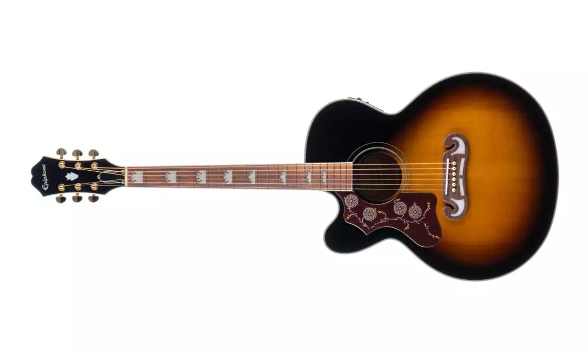 J-200 EC Studio Acoustic/Electric, Left Handed - Vintage Sunburst