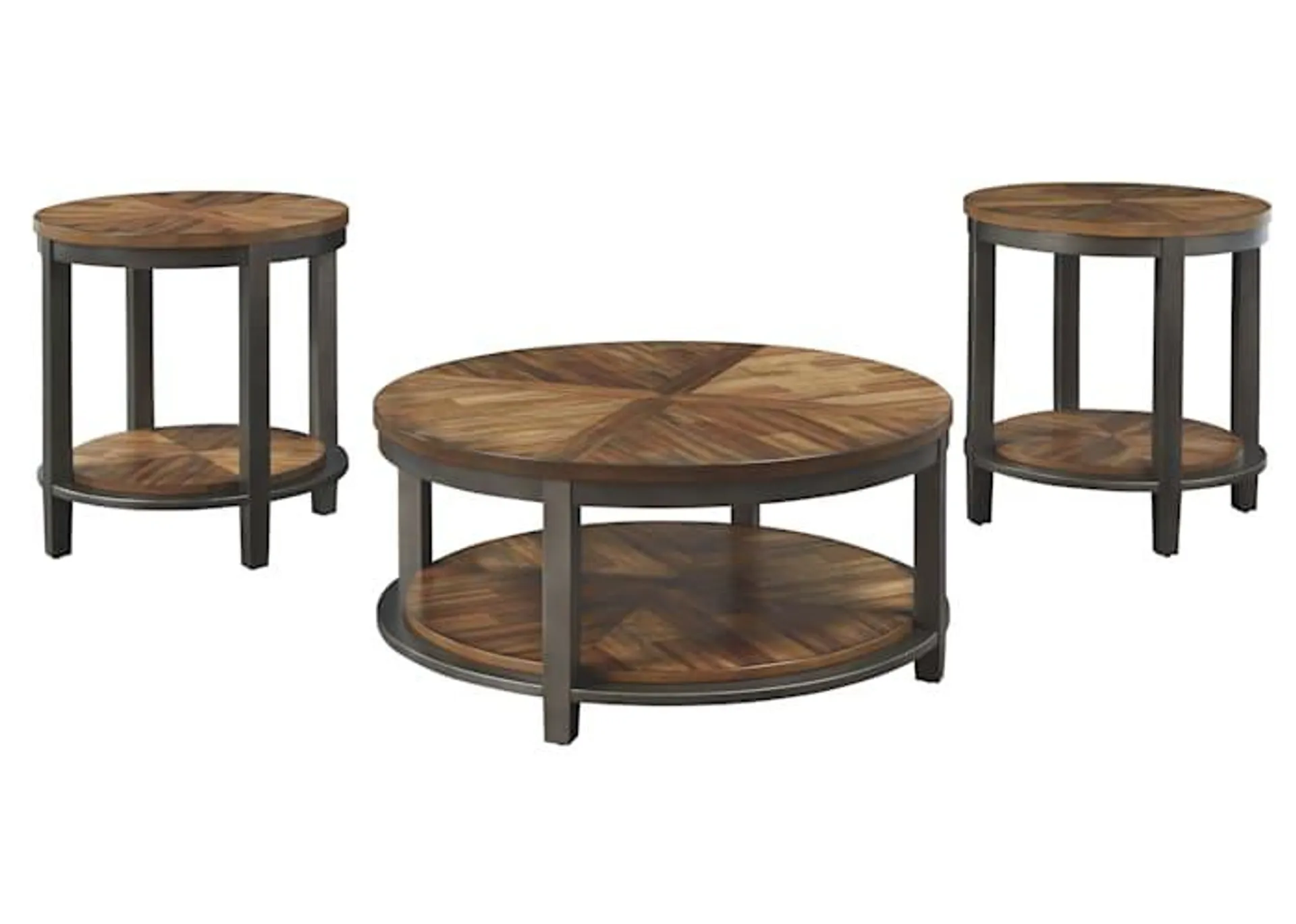 Roybeck 3 Pack Tables - Brown