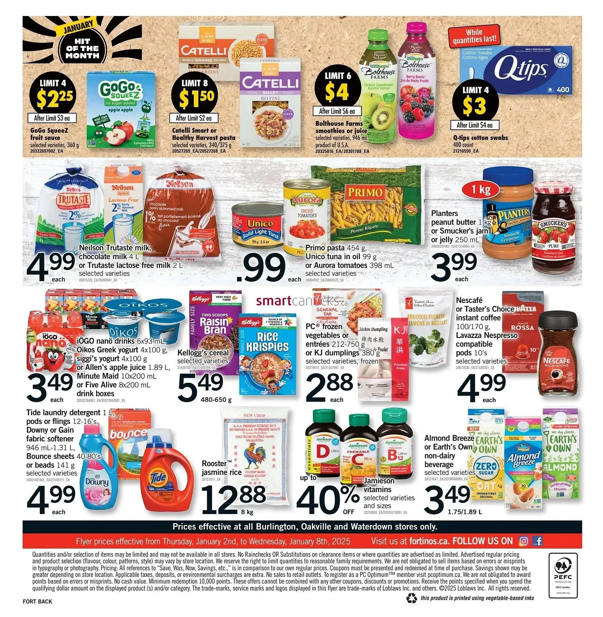 Fortinos flyer from January 2 to January 8 2025 - flyer page 2