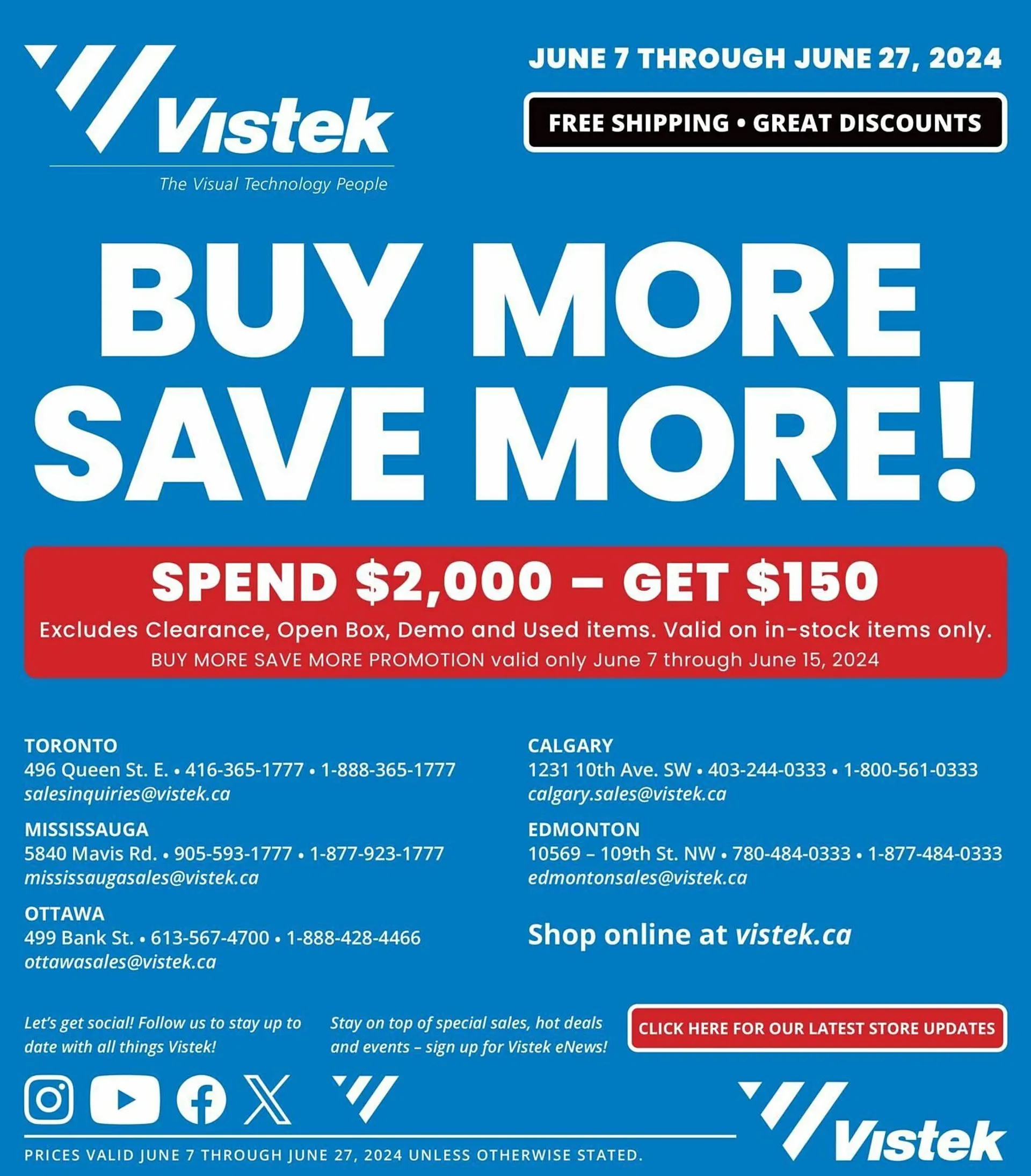 Vistek flyer from June 7 to June 21 2024 - flyer page 11