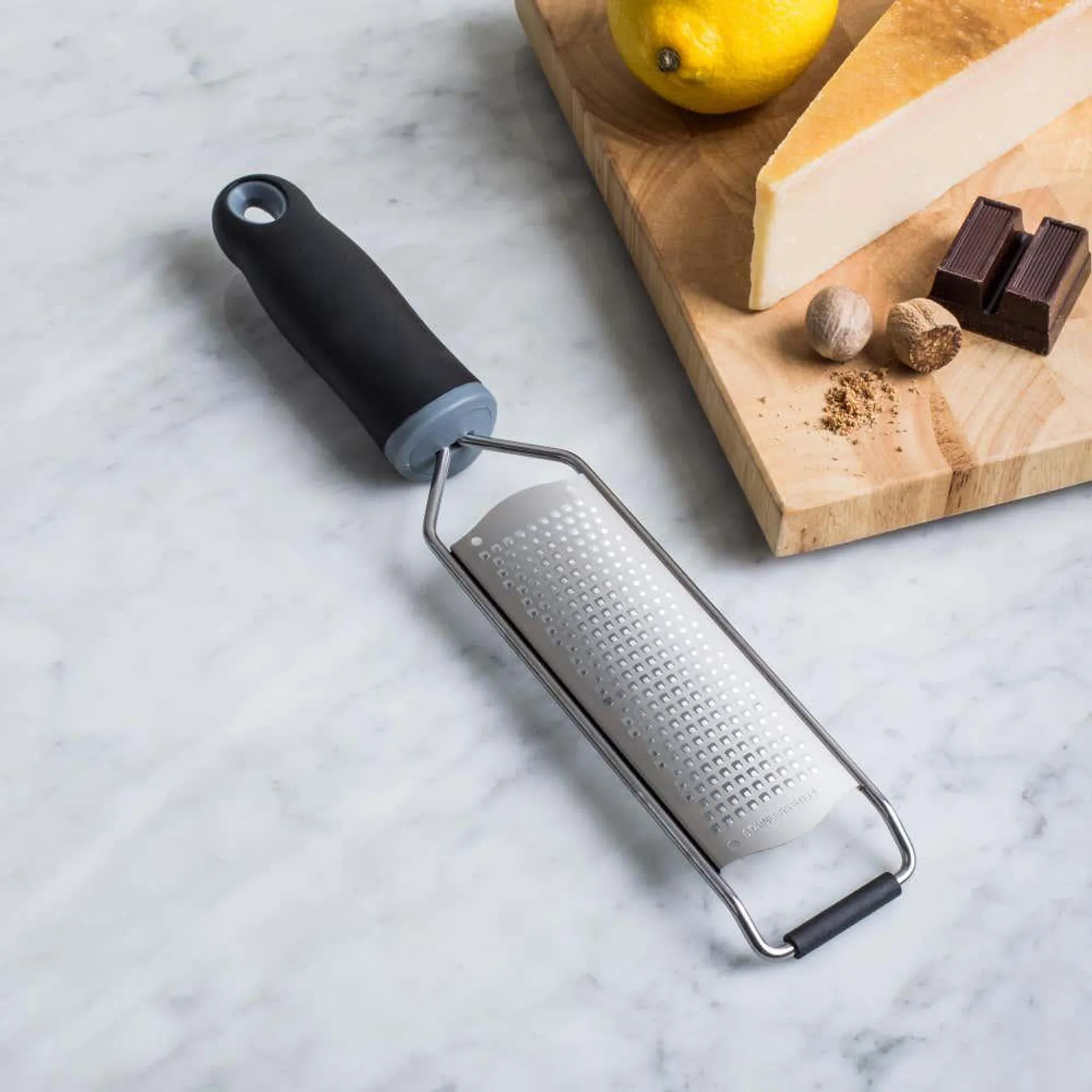 KSP Culinary 'Acid Etched' Hand Grater Fine (Black/Stainless Steel)