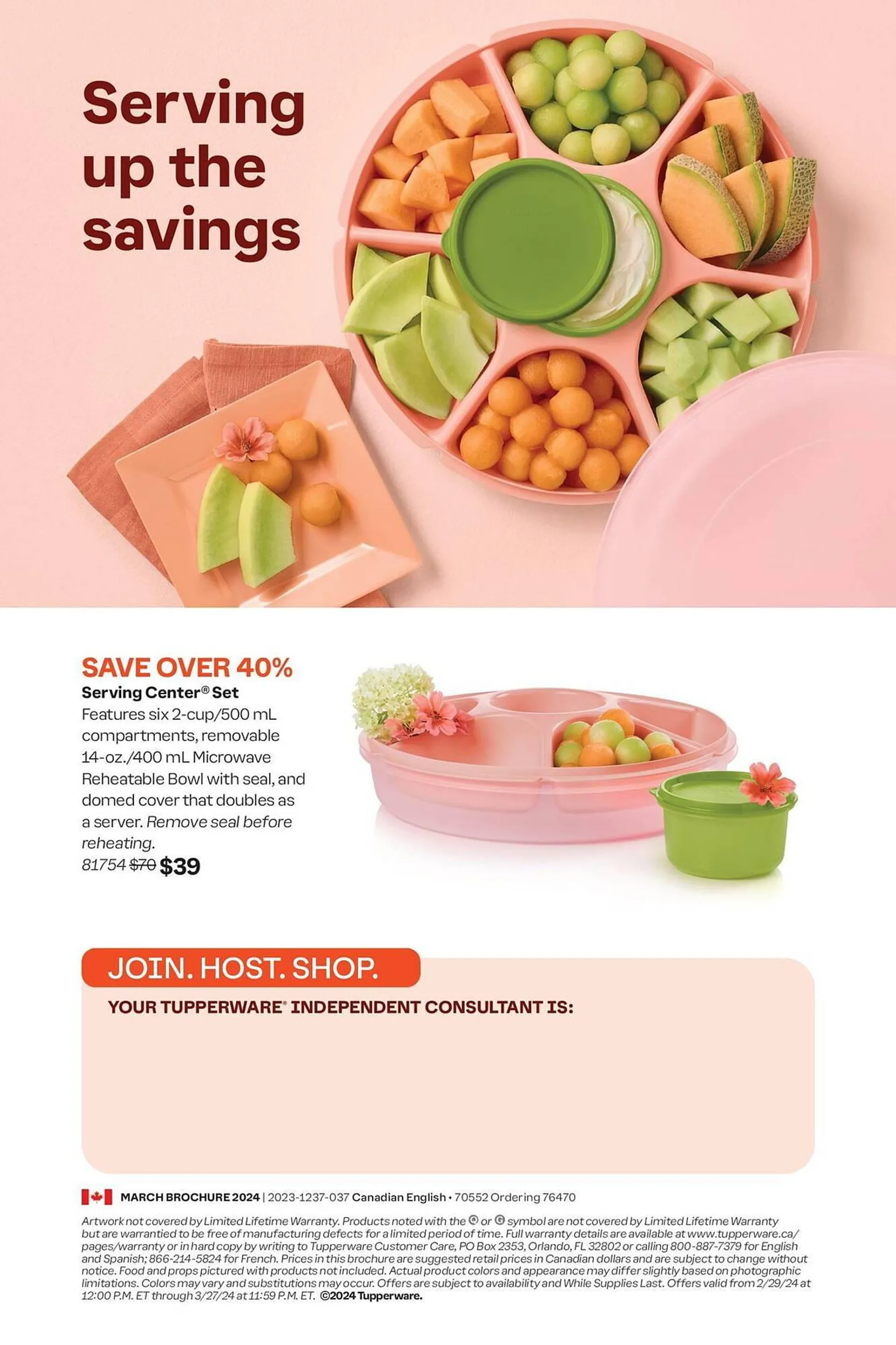 Tupperware flyer from March 1 to March 15 2024 - flyer page 8