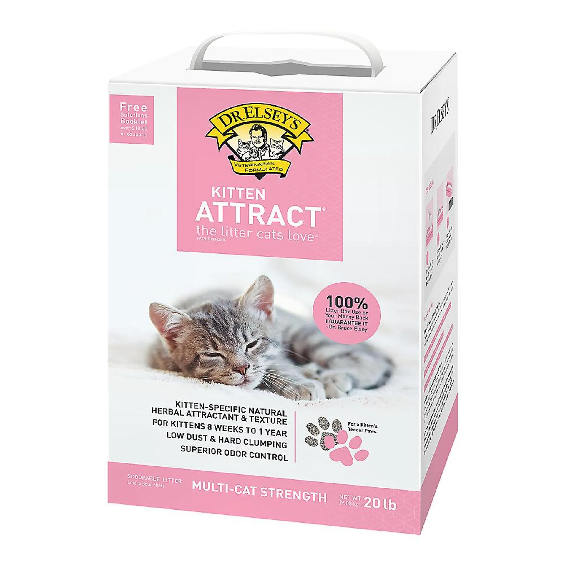 Dr. Elsey's Precious Cat Kitten Attract Clumping Multi-Cat Clay Cat Litter - Low Dust