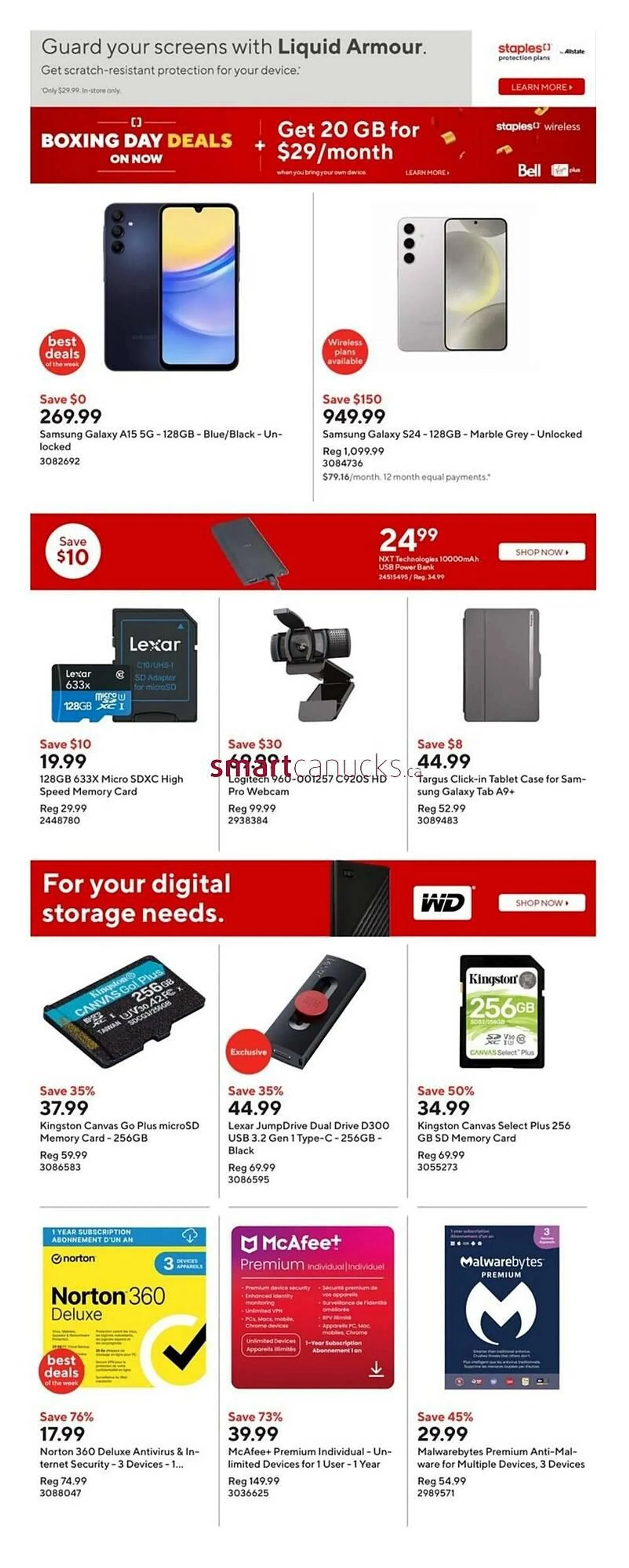 Staples flyer from January 2 to January 8 2025 - flyer page 14