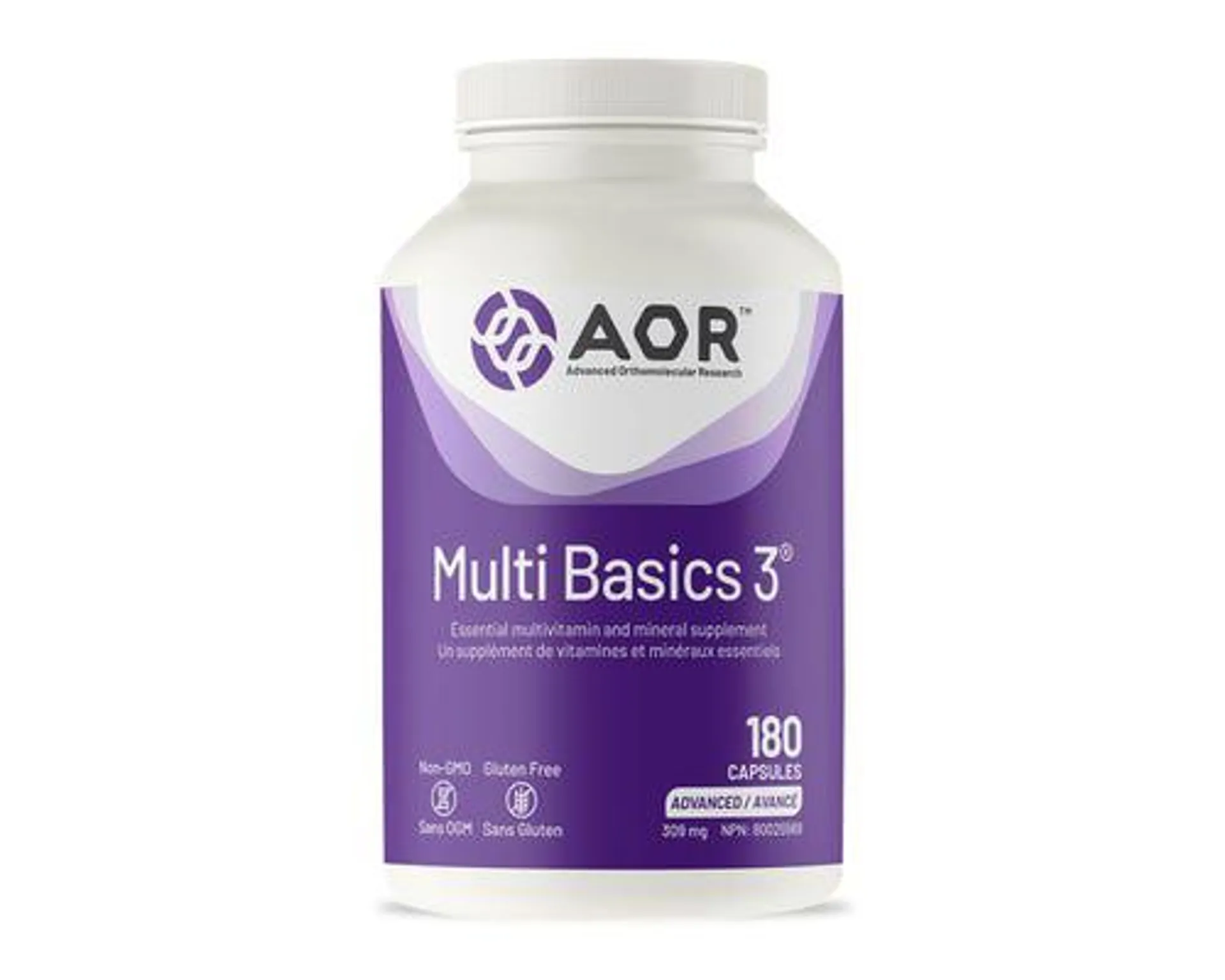 AOR Multi Basics-3 309mg 180 Capsules