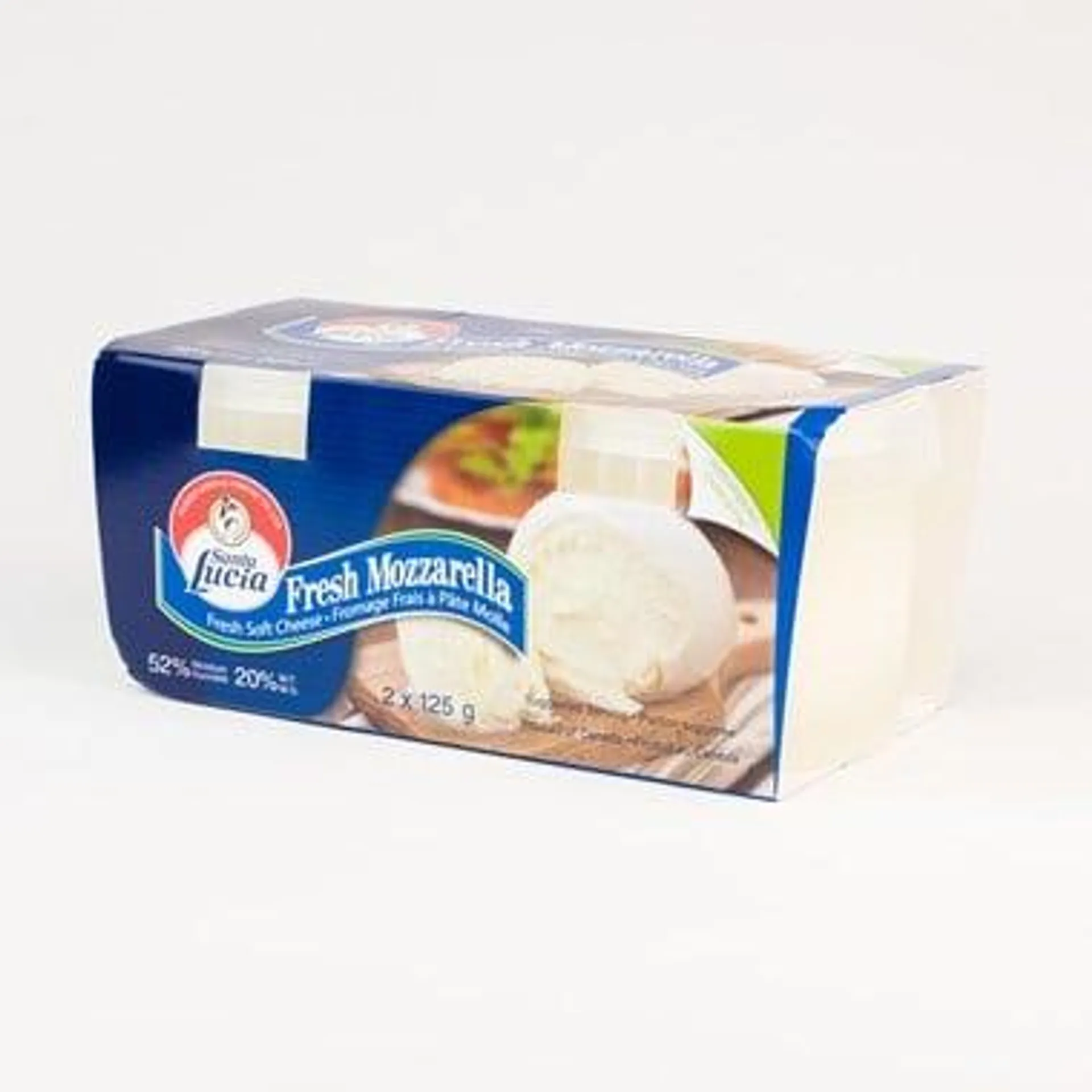 Mozzarella fraîche en boule 2x125 g