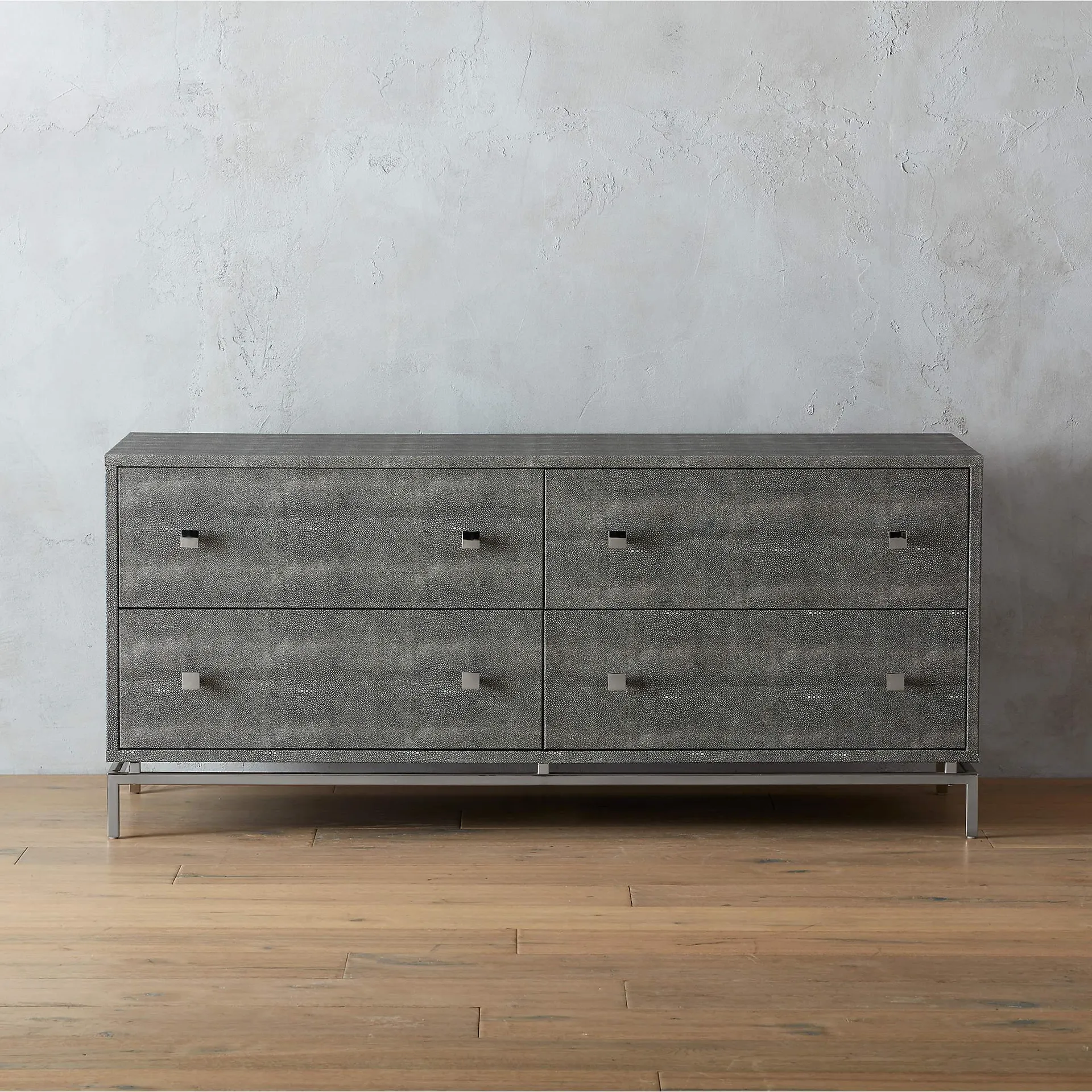 Shagreen Embossed Low Dresser