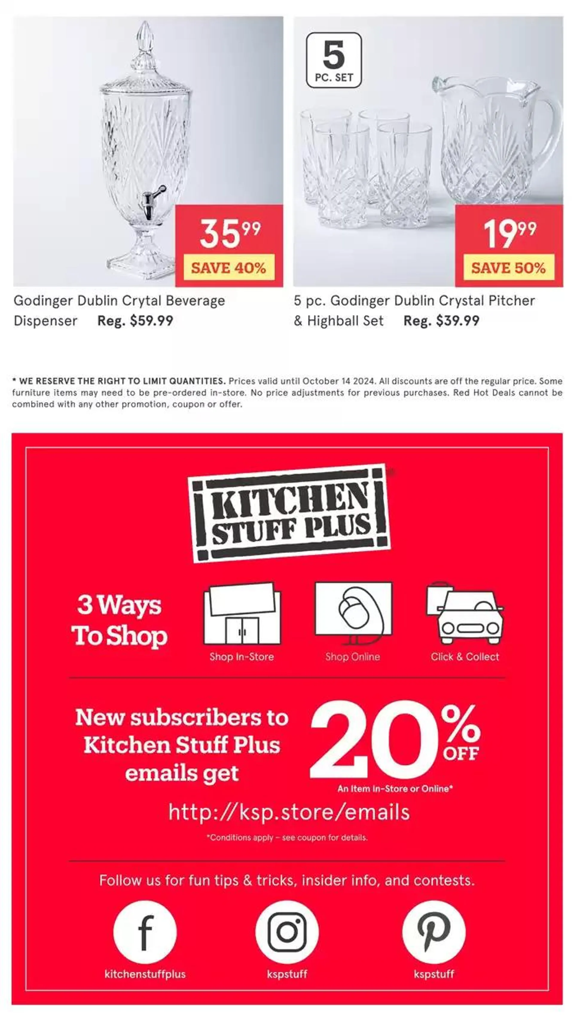 Kitchen Stuff Plus weeky flyer from October 7 to October 14 2024 - flyer page 6