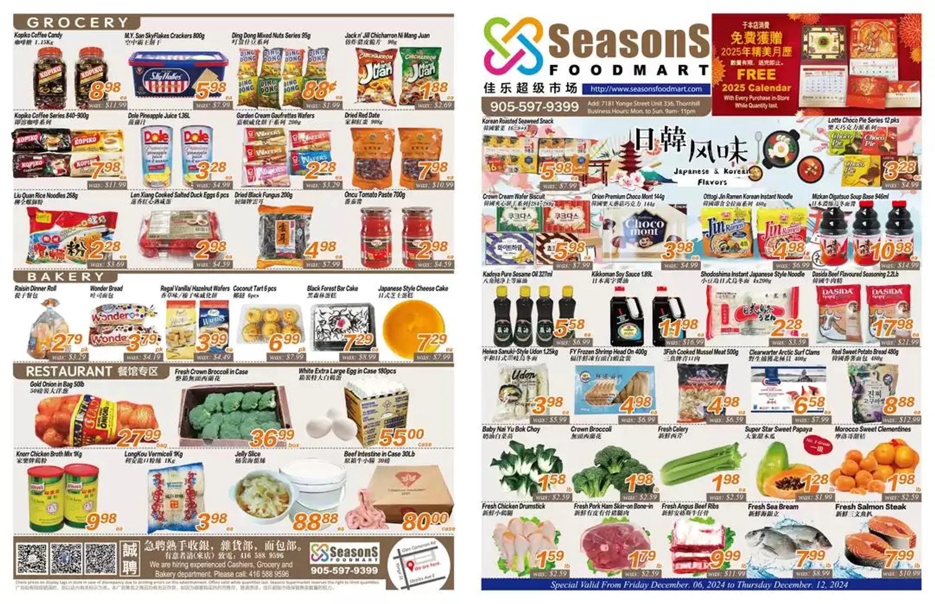 Seasons foodmart flyer - 1