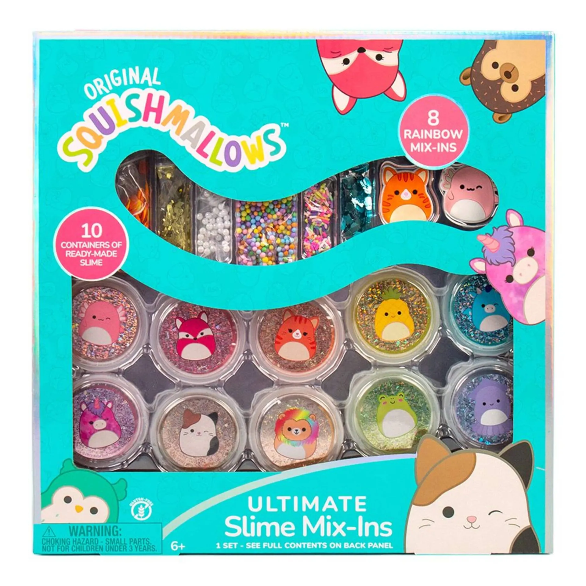 Squishmallows Original Ultimate Slime Mix'Ins, 10-pk