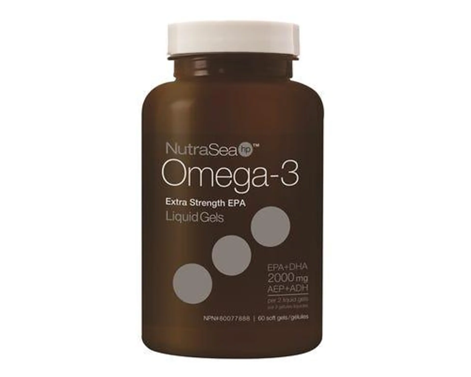 NutraSea HP Omega-3 Extra Strength EPA Fresh Mint 60 Softgels