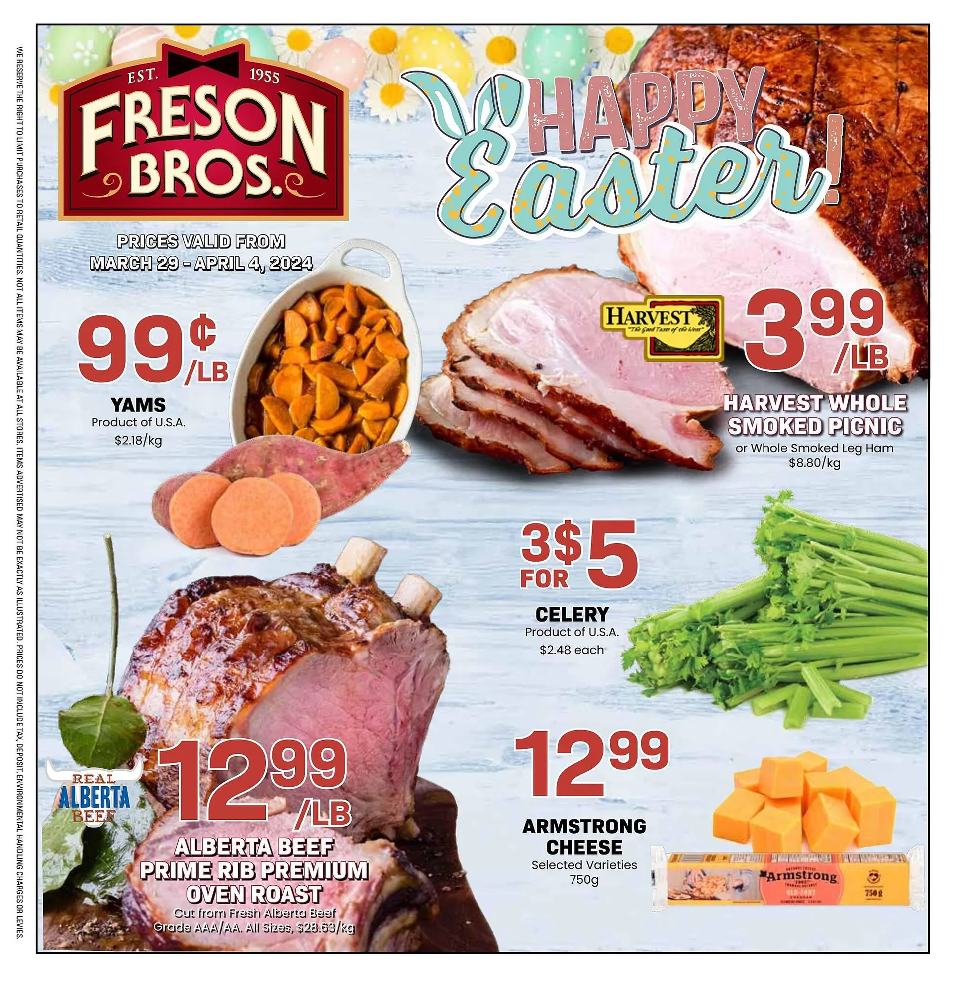 Freson Bros flyer from March 24 to March 30 2024 - flyer page 1