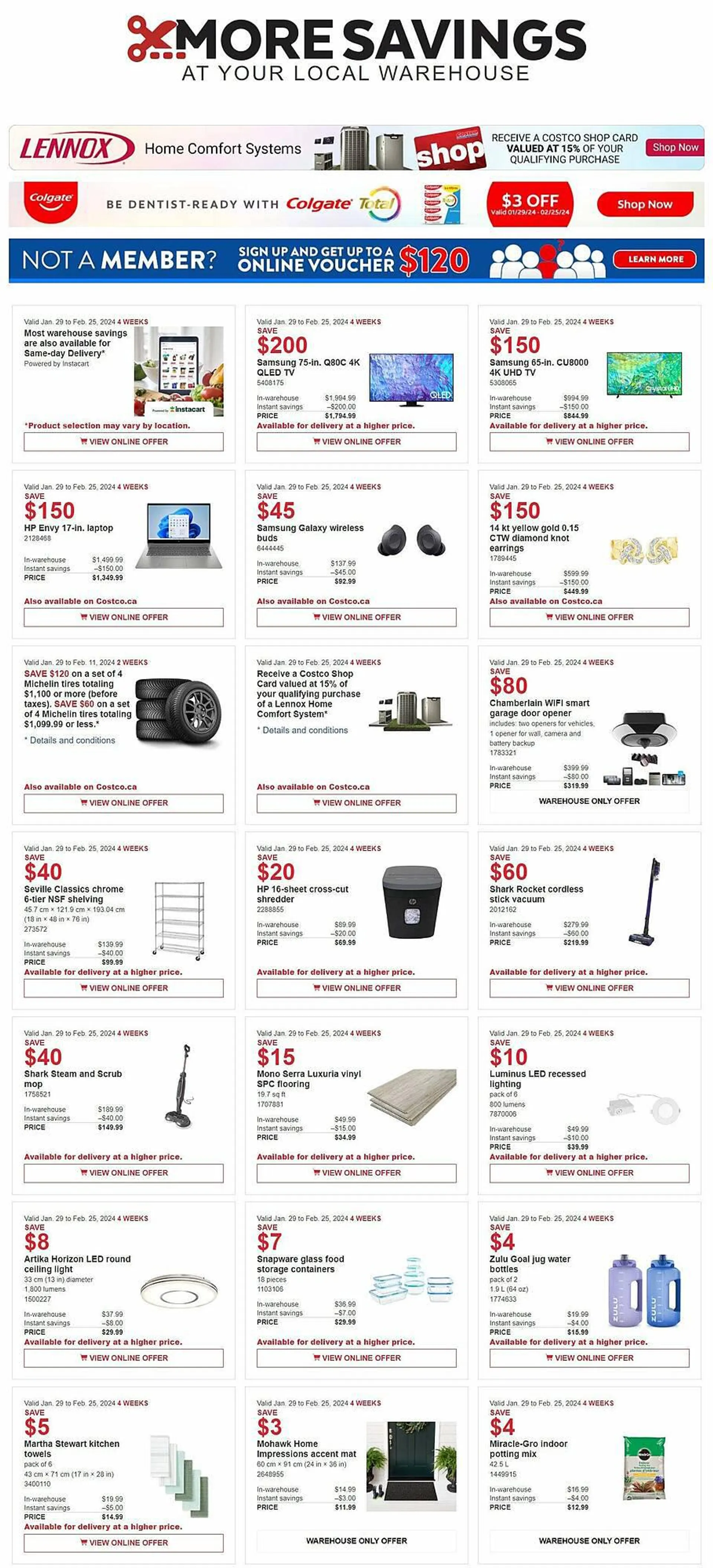 Costco flyer from January 29 to February 26 2024 - flyer page 