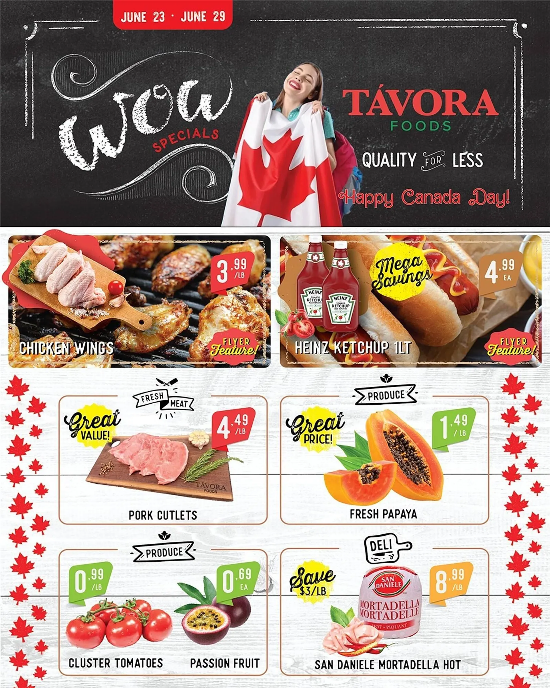Tavora Foods flyer - 1