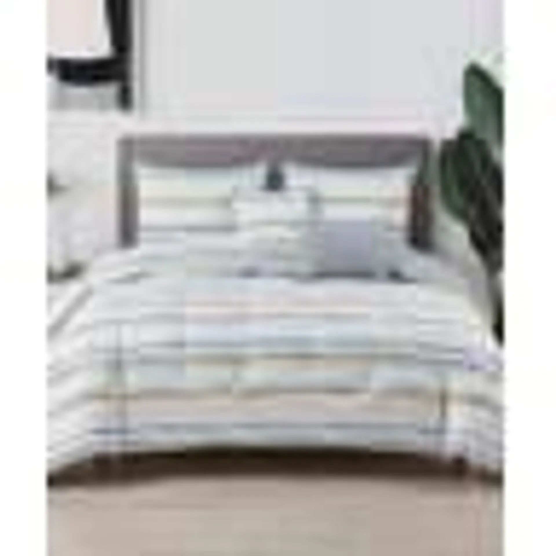 Emerson Modern & Contemporary Percale Box Stitch Striped Comforter Set