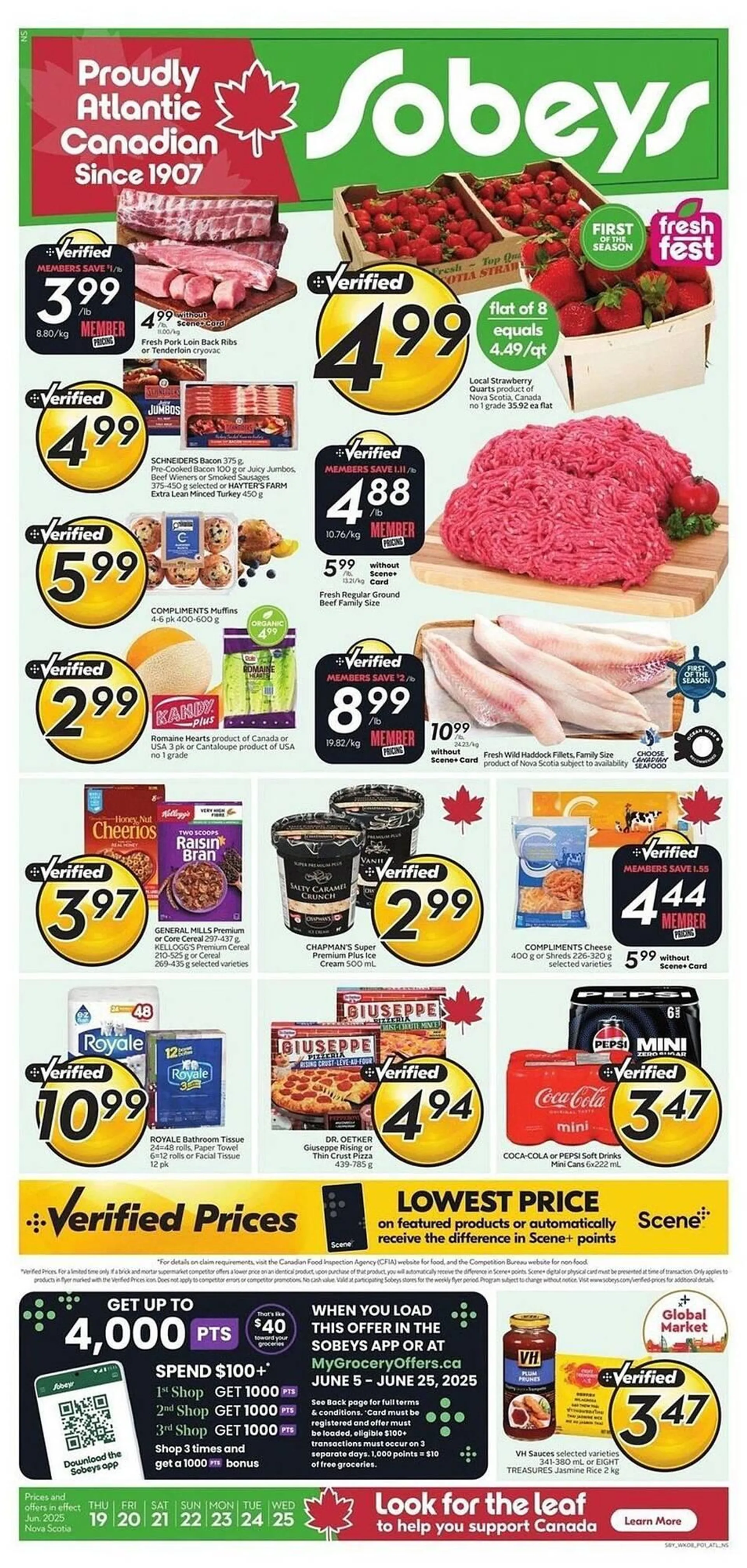 Sobeys flyer from June 19 to June 25 2025 - flyer page 1