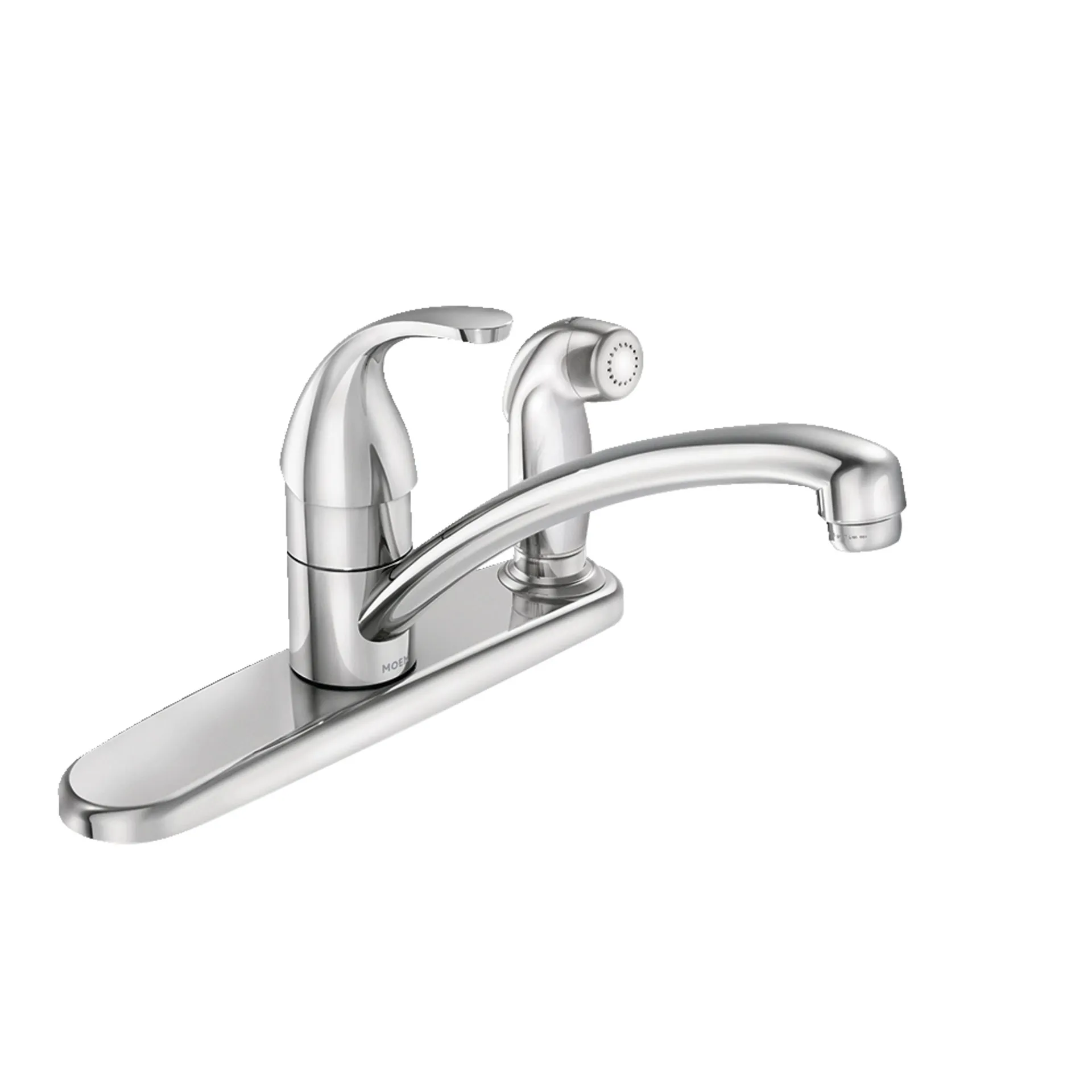 Moen Adler Single Handle Kitchen Faucet with Spray, Chrome