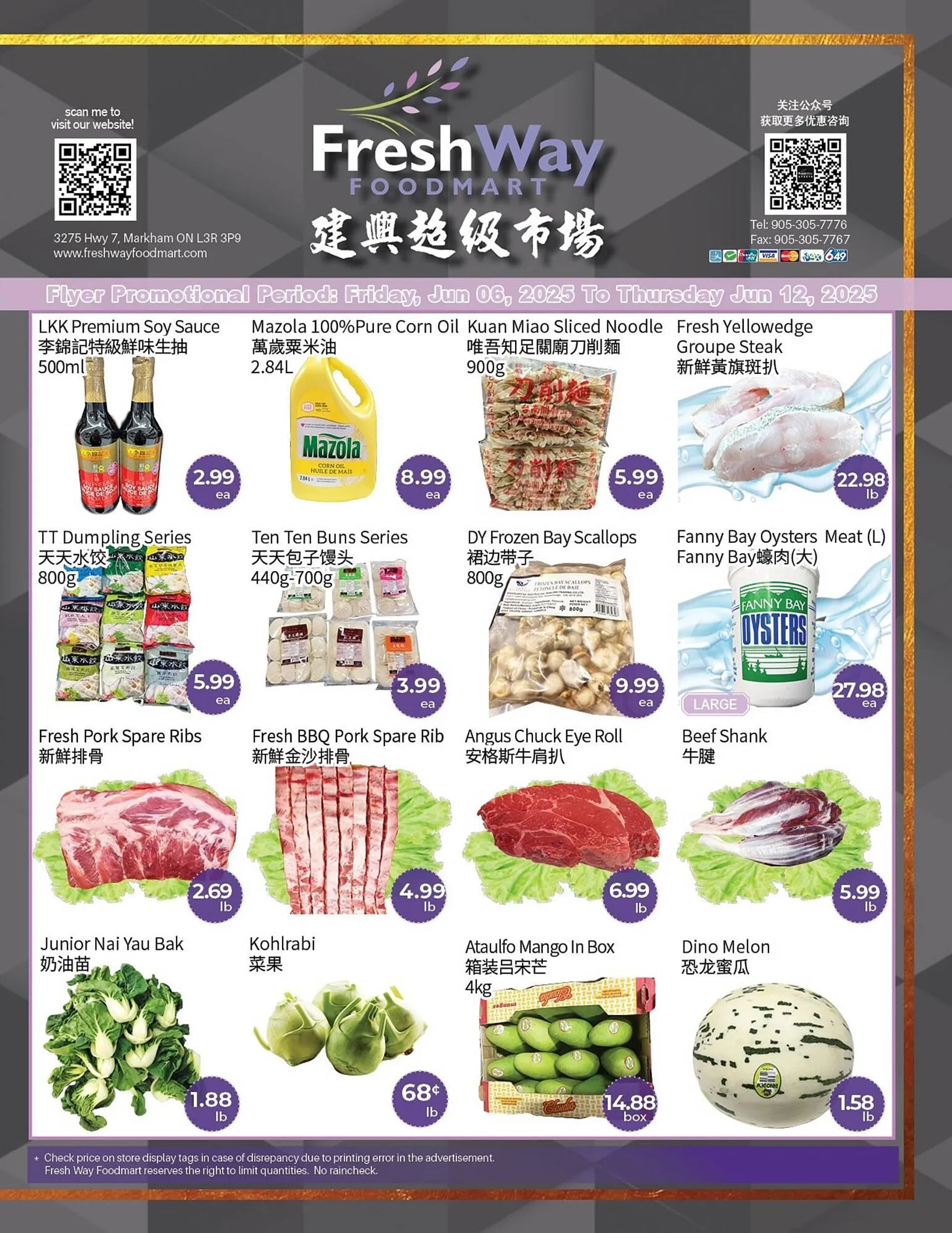 FreshWay Foodmart flyer from June 6 to June 12 2025 - flyer page 1