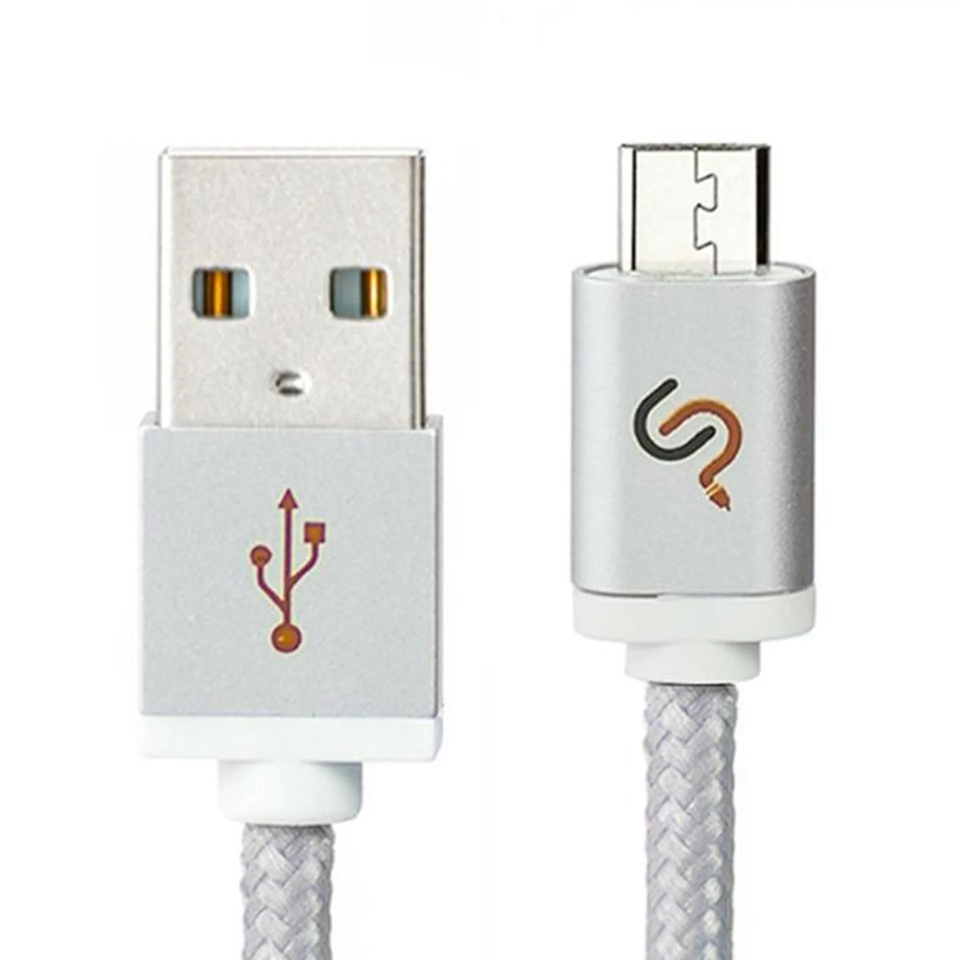 Hi-Speed Micro USB 2.0 Charging/Sync Cable with Nylon Braided Protection - 3ft - PrimeCables® - 1/Pack