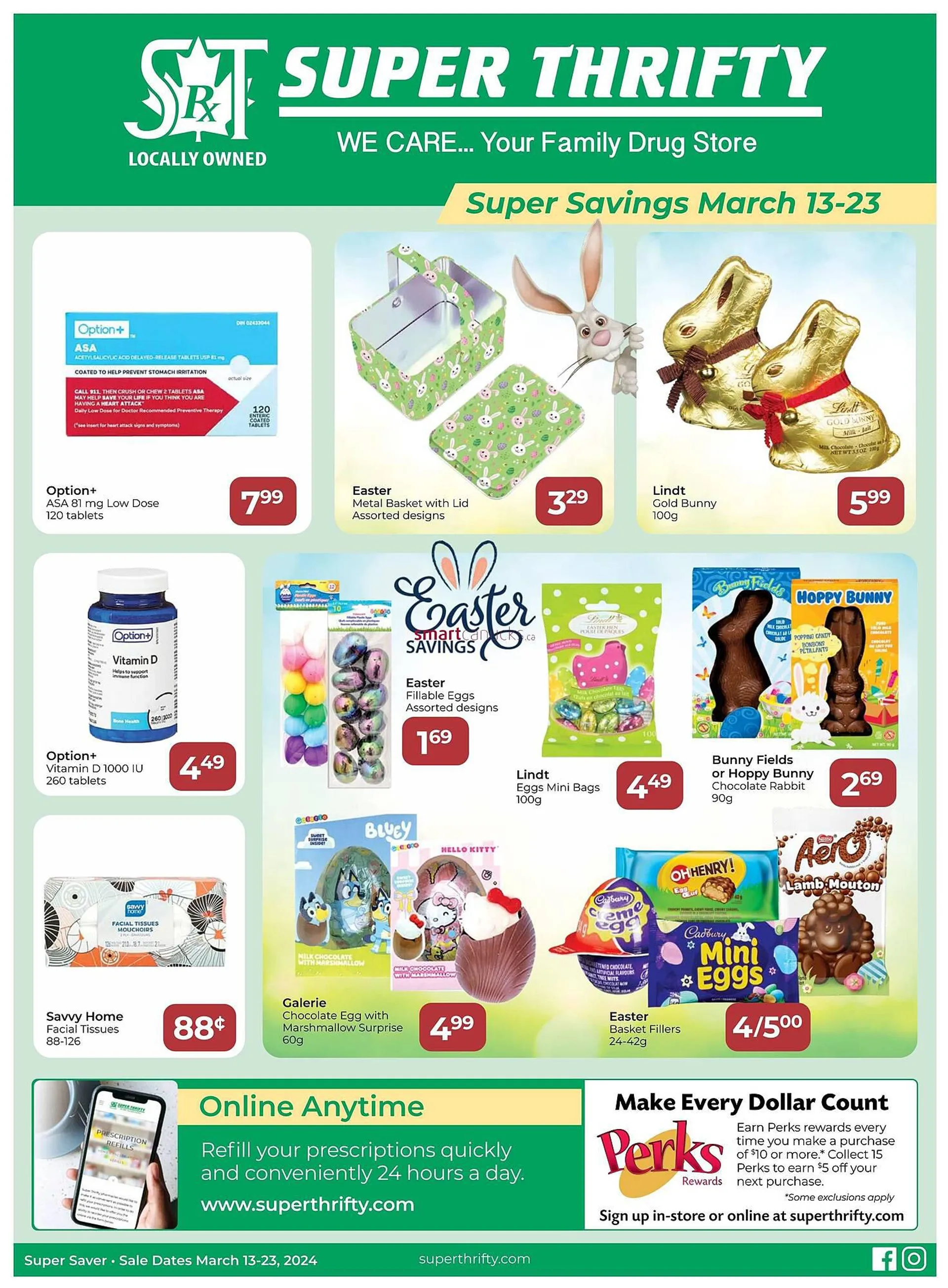 Super Thrifty flyer from March 14 to March 27 2024 - flyer page 1