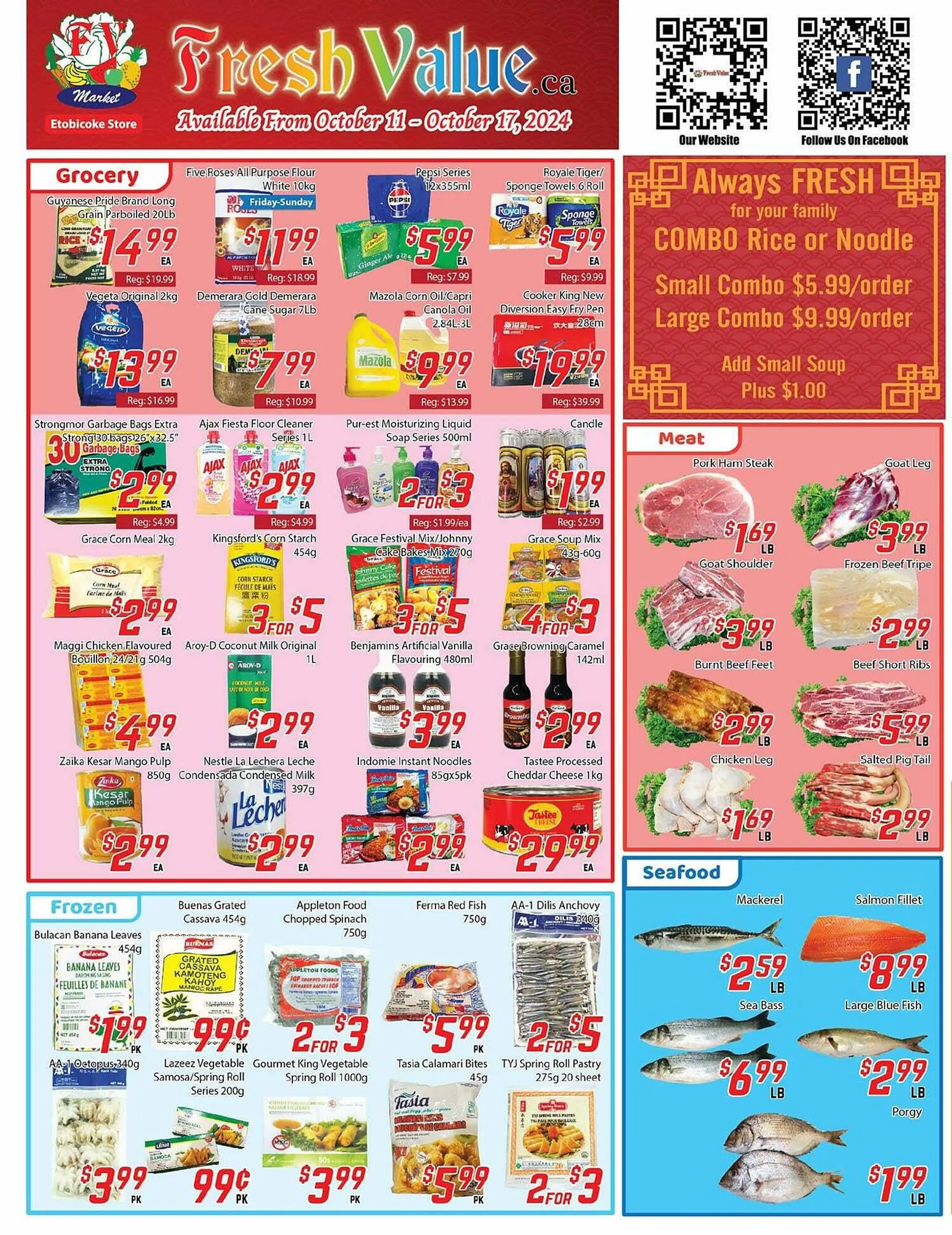 Fresh Value flyer from October 7 to November 8 2024 - flyer page 1