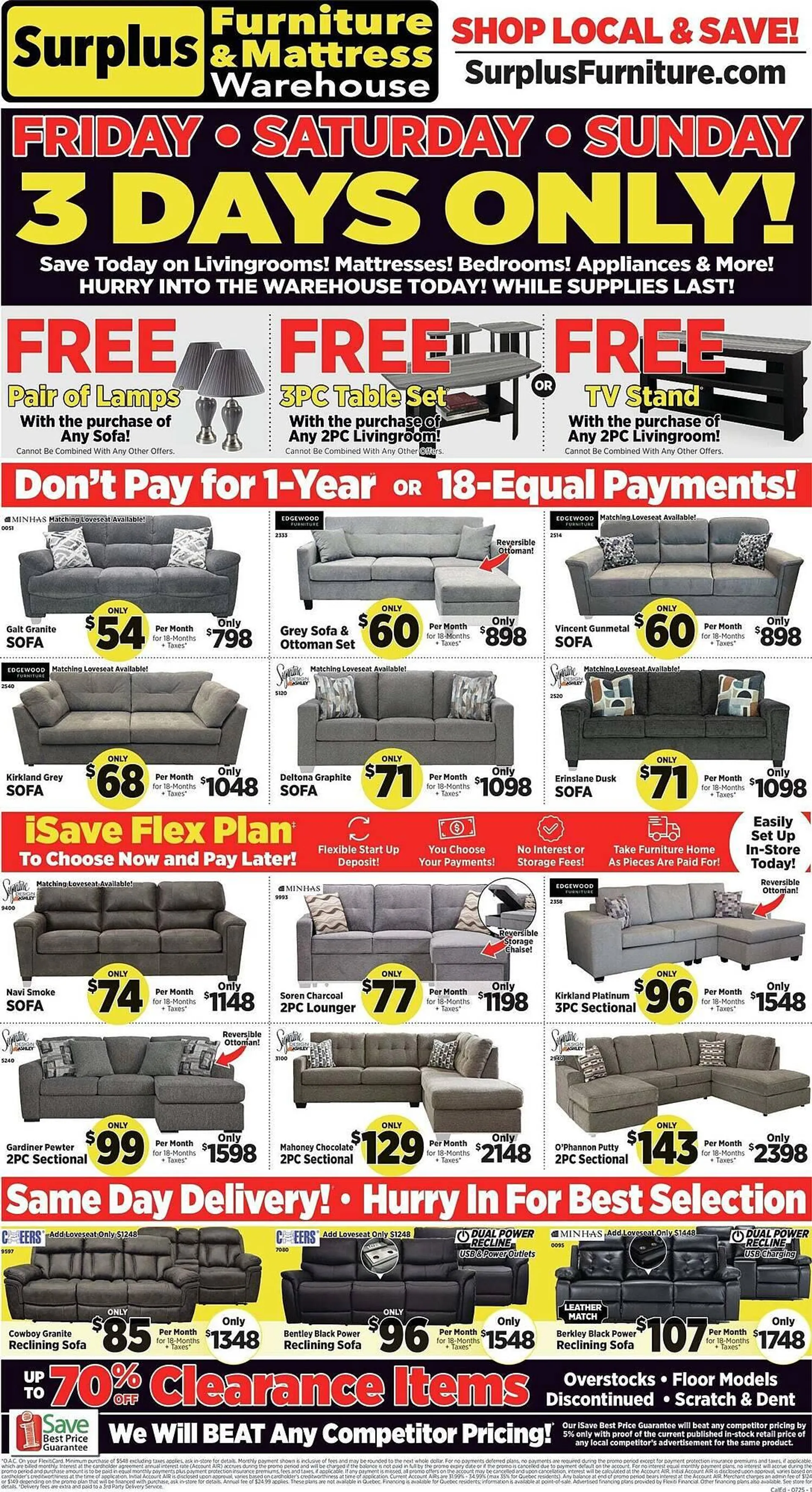 Surplus Furniture flyer - 1