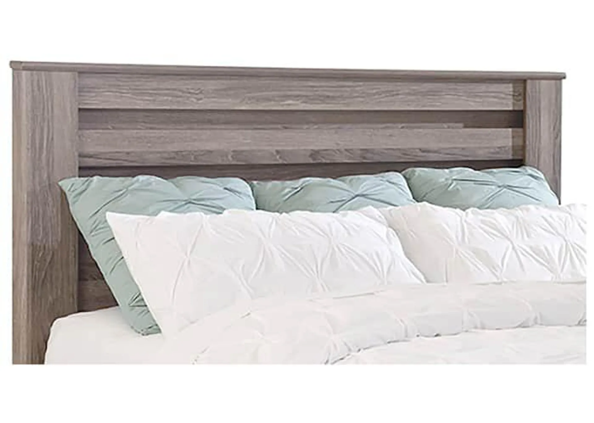 Zelen King Headboard - Warm Grey