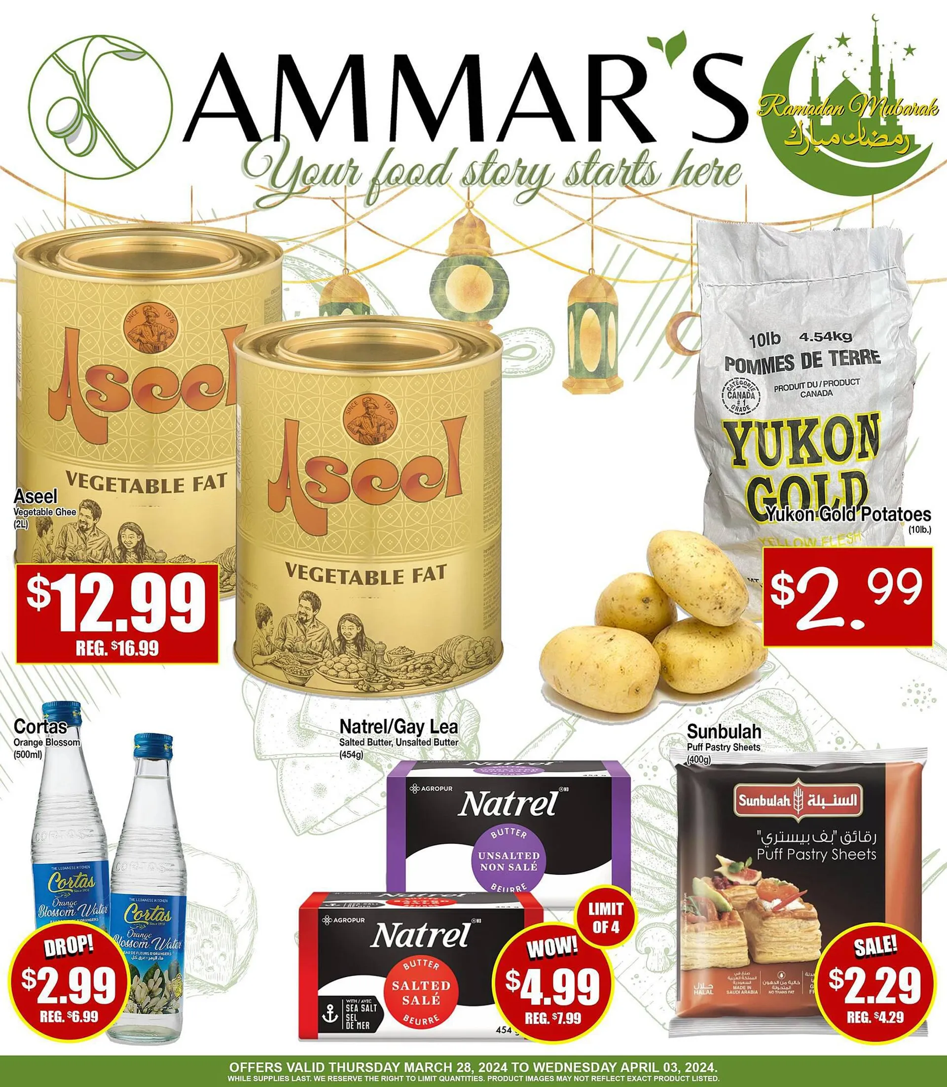 Ammar's Halal Meats flyer from March 28 to April 3 2024 - flyer page 