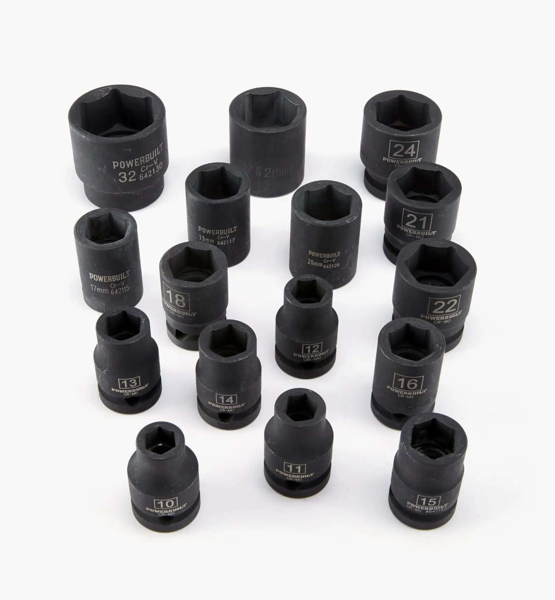 Powerbuilt 16-pc. Metric Impact Socket Set