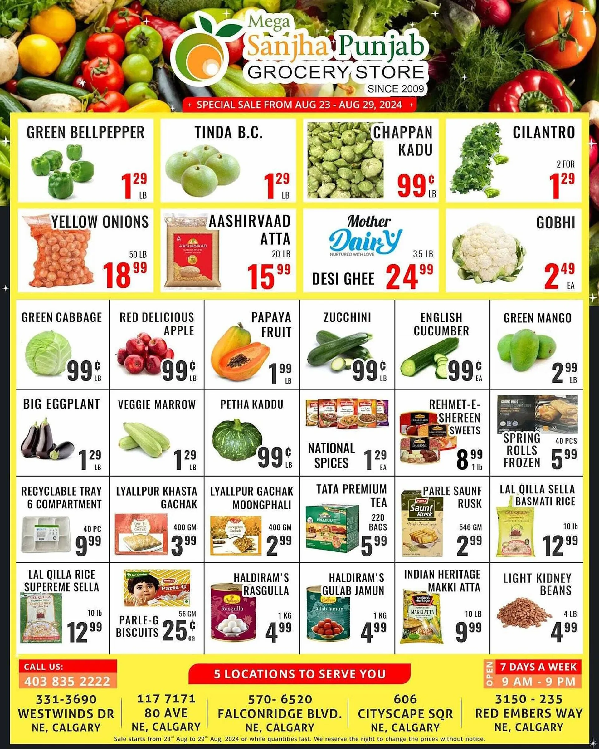 Mega Sanjha Punjab Grocery Store flyer - 1