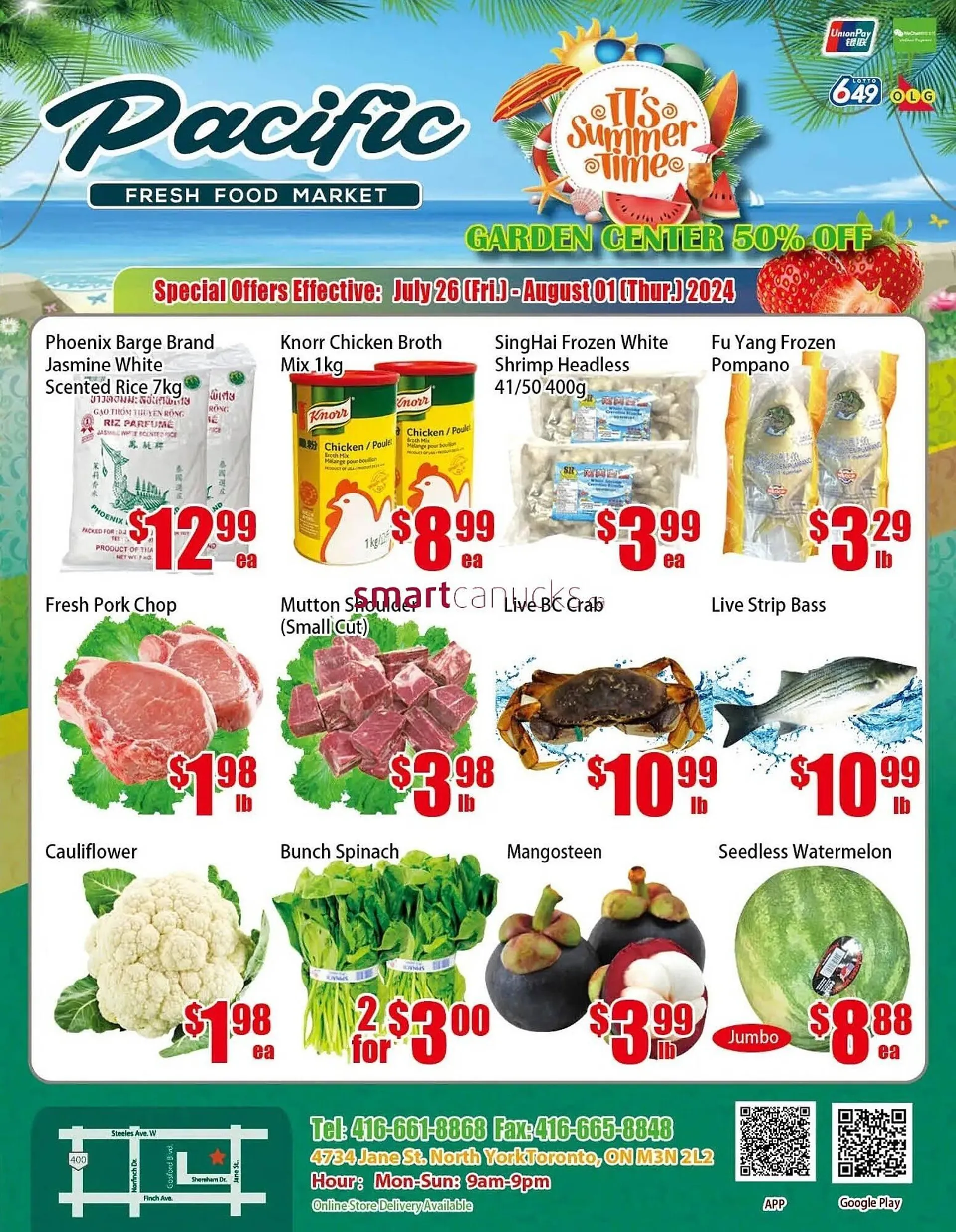 New Pacific Supermarket flyer - 1