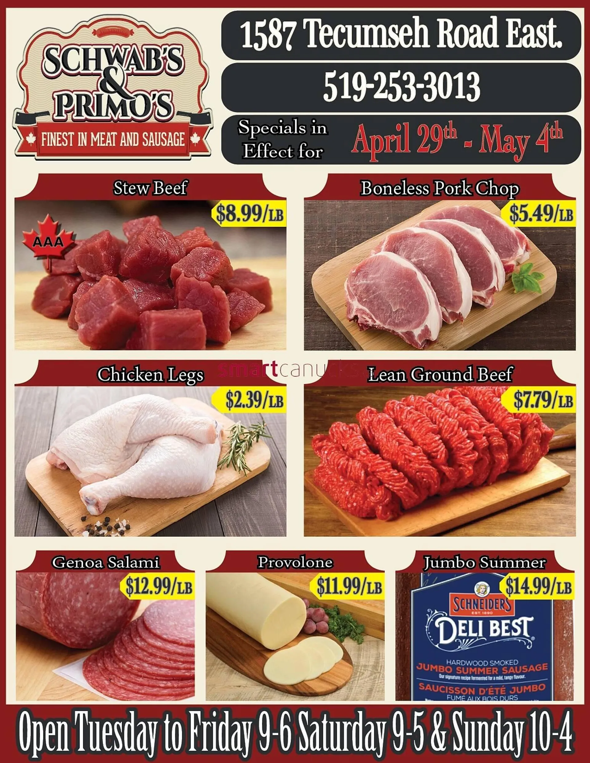 Schwabs & Primos flyer - 1