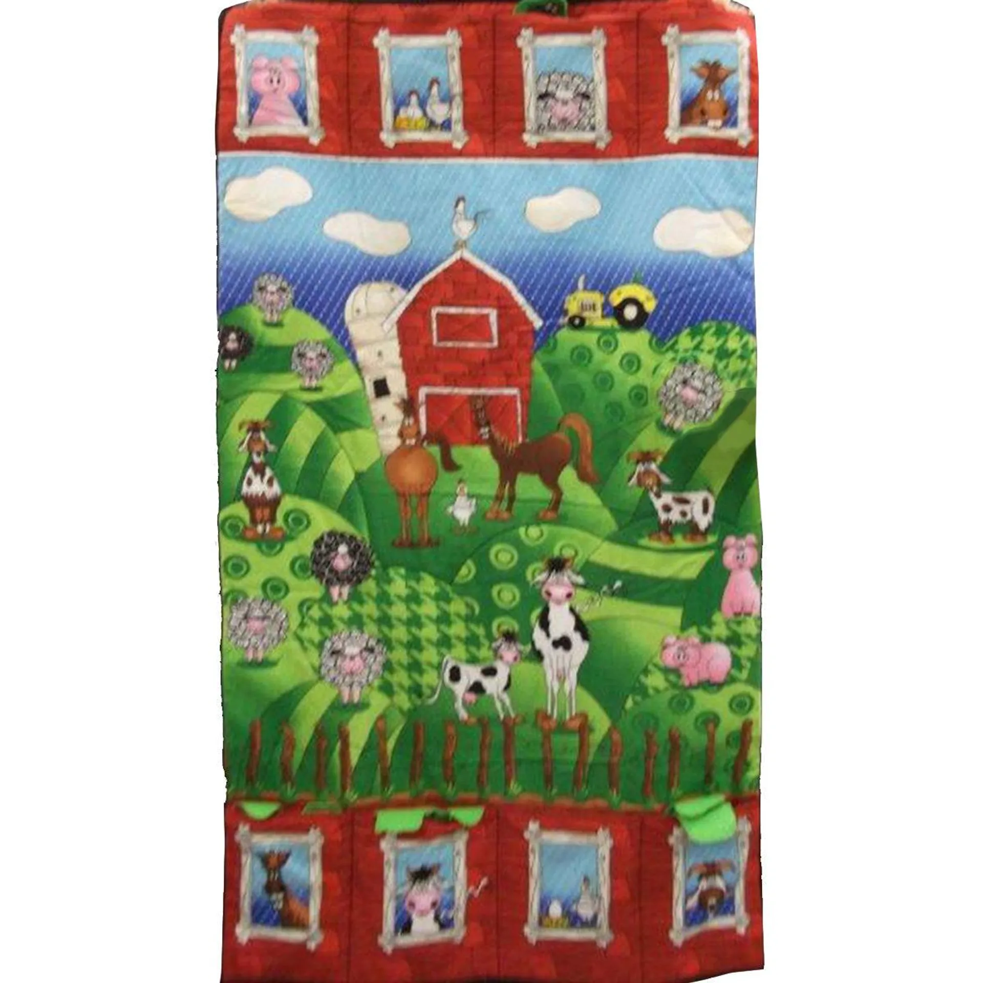 Funny Farm Play Mat/ Wall Hanging - 27" x 48" - Len's Mill Kit