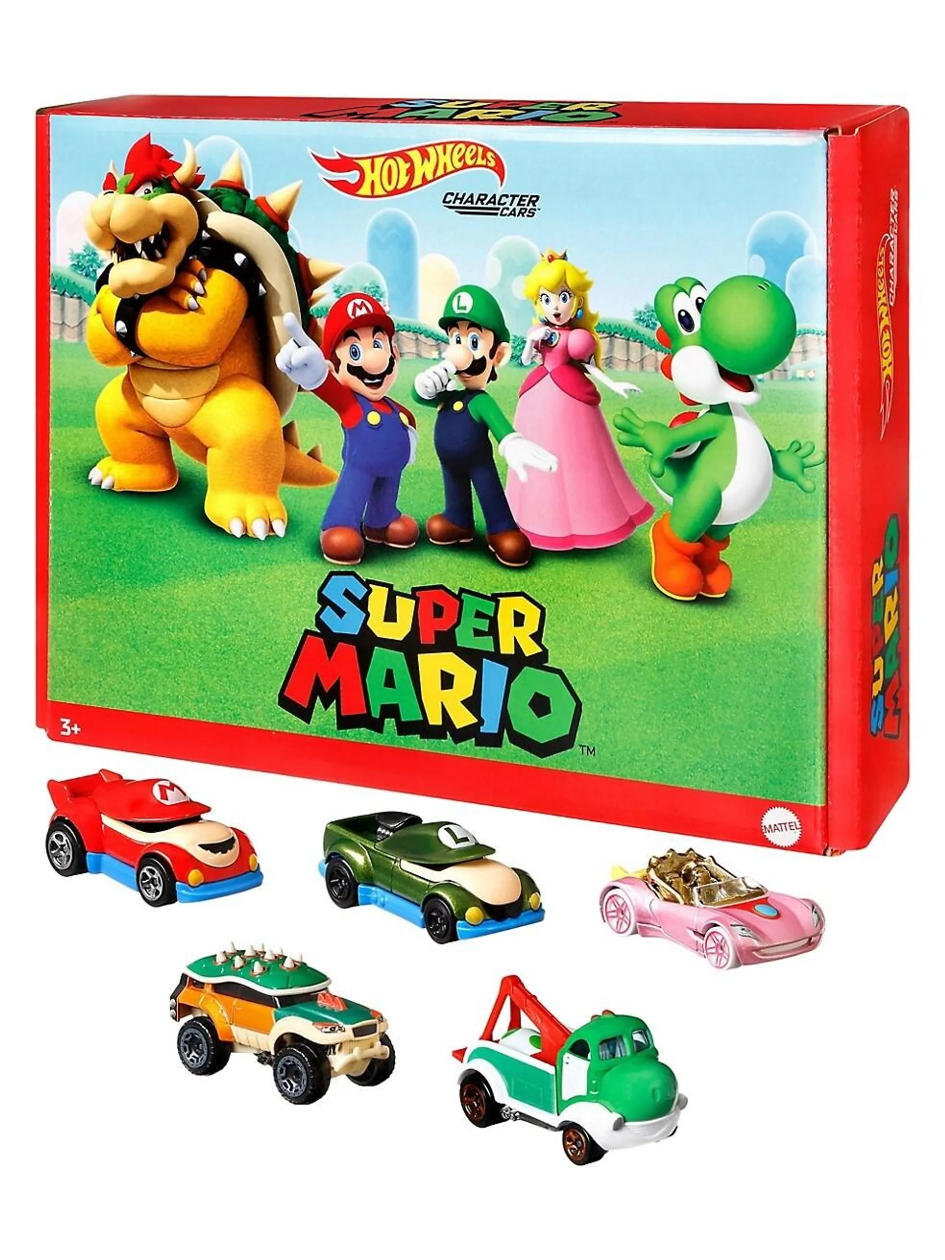 5-Piece Super Mario Character Cars Set