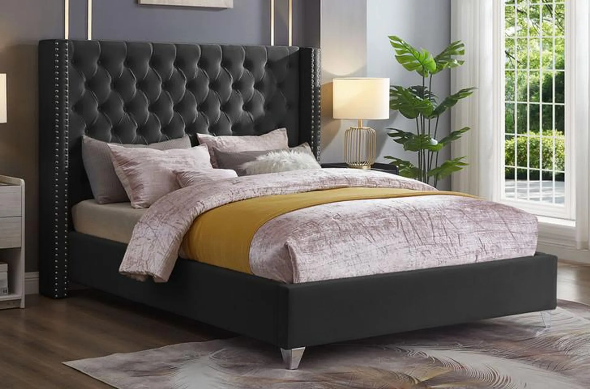 Catherine Upholstered Platform Bed