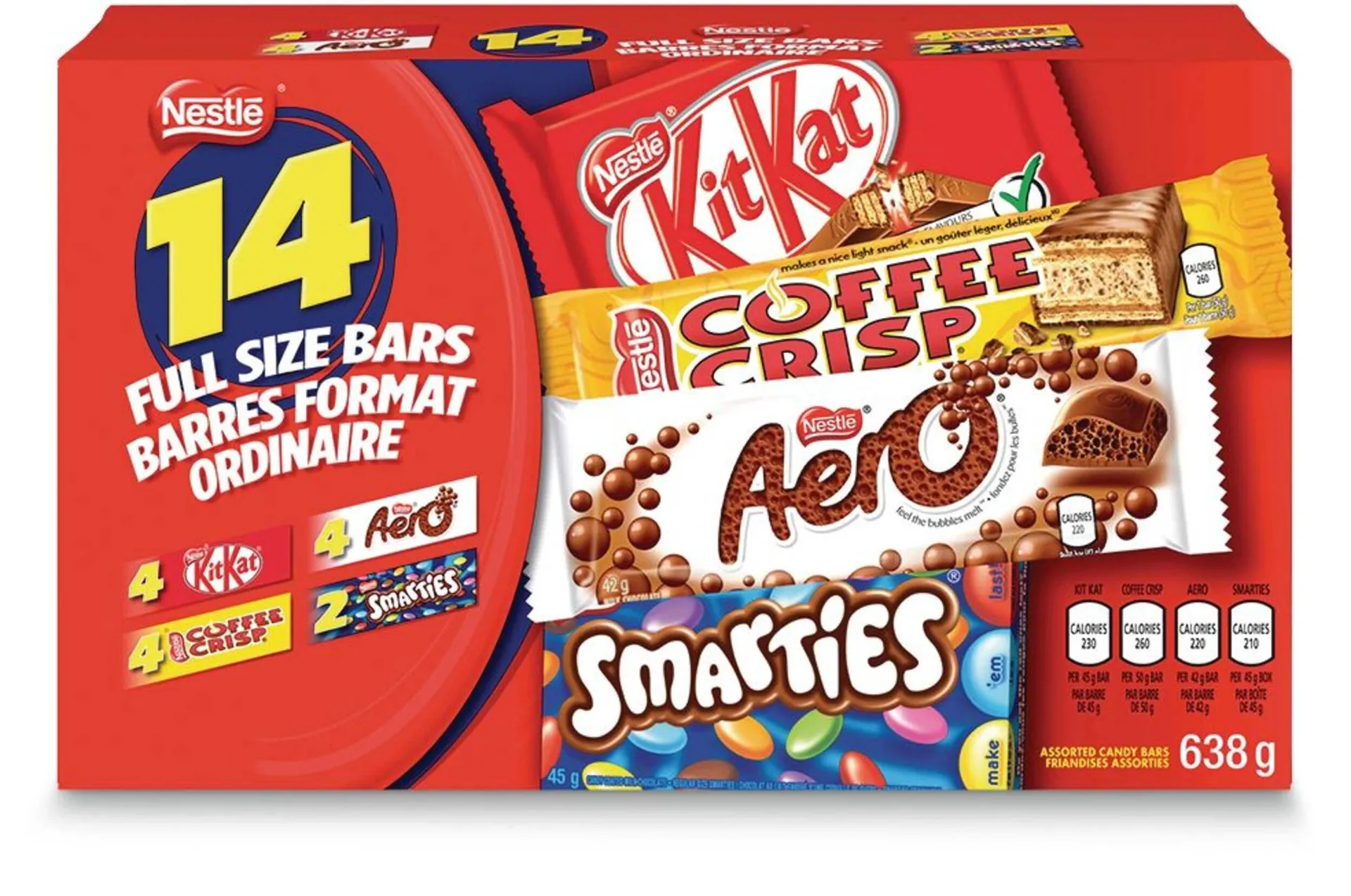 Nestle Assorted Full-Size Chocolate Bars, 14-pk