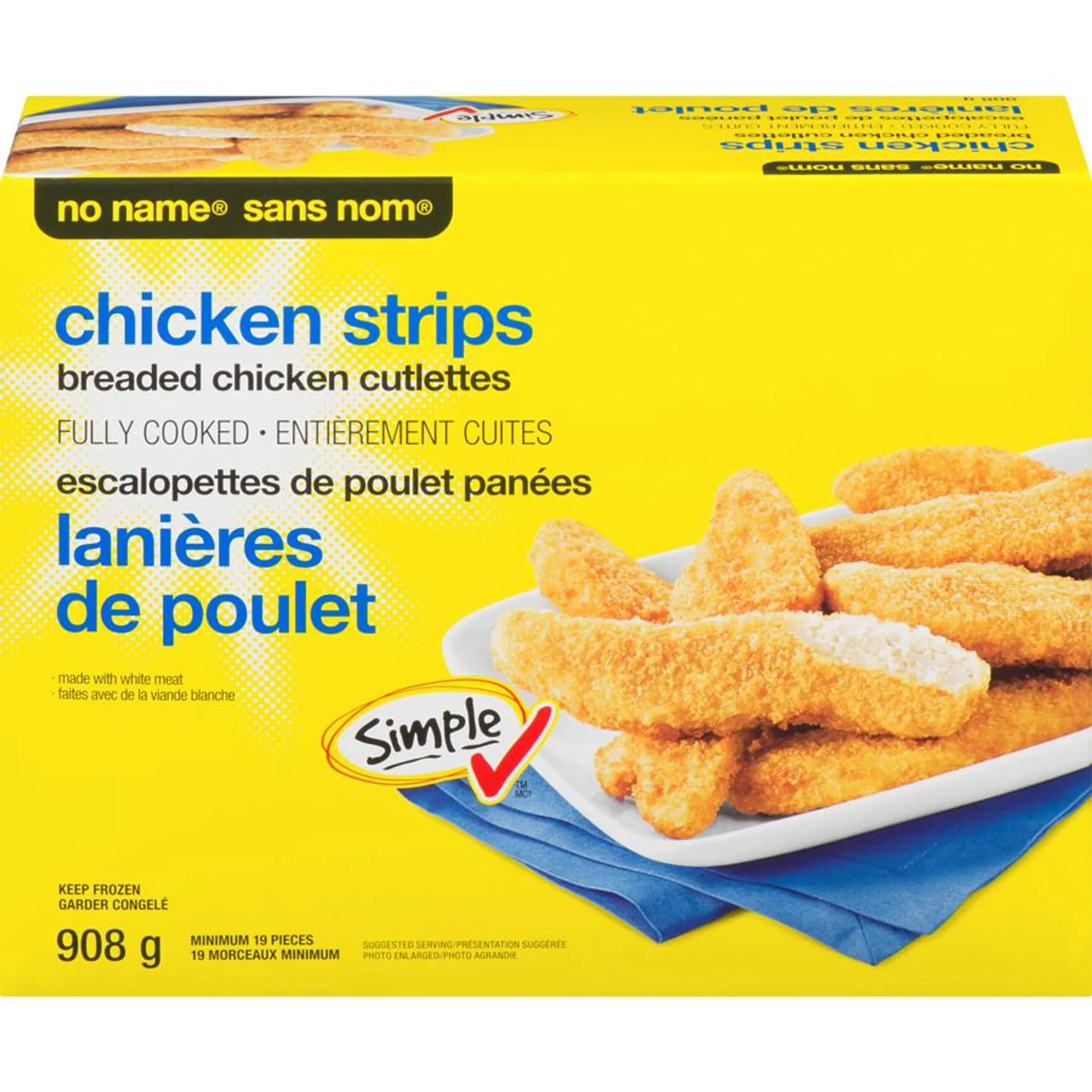 Breaded Chicken Cutlettes Chicken Strips