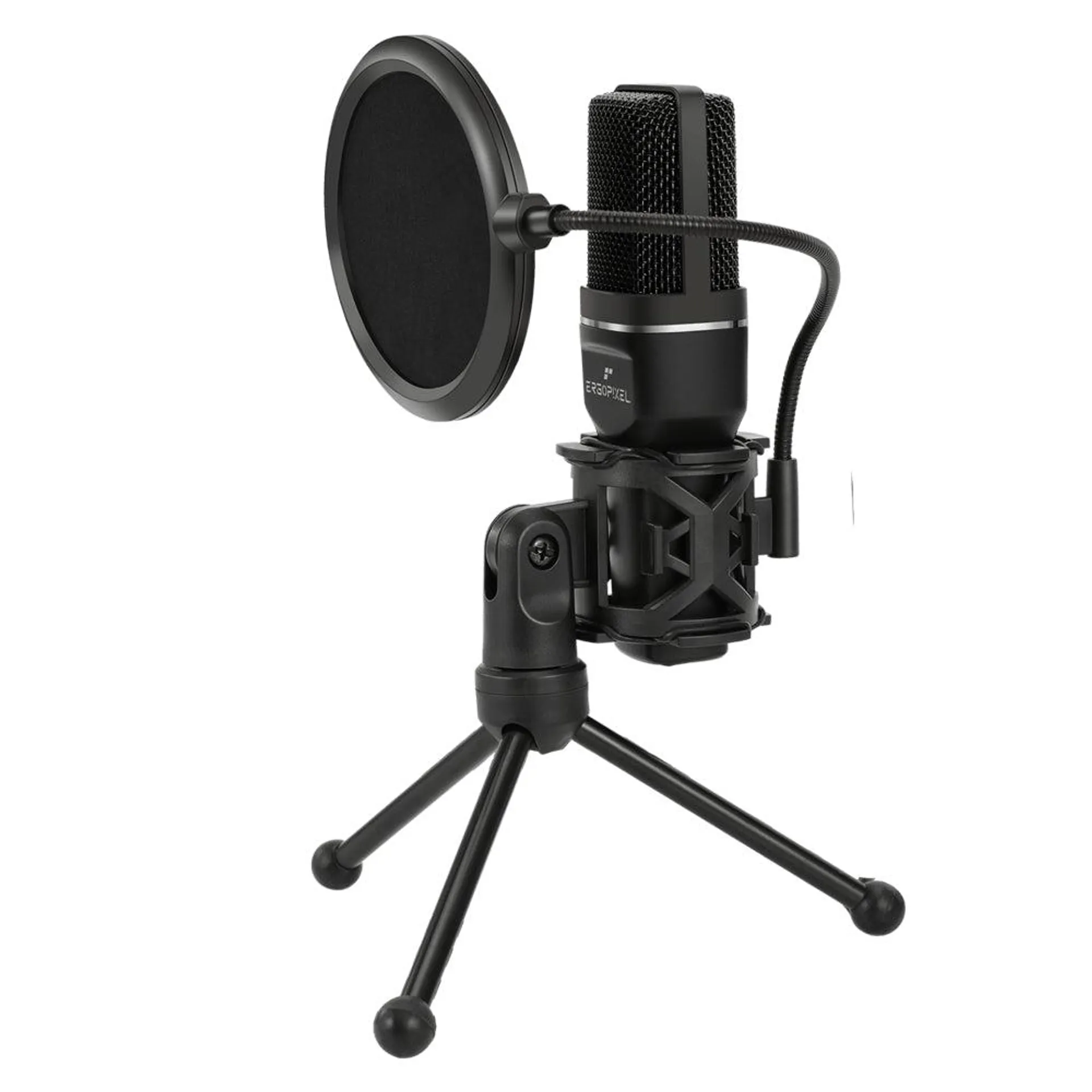 Ergopixel Condenser Microphone with Tripod - Black