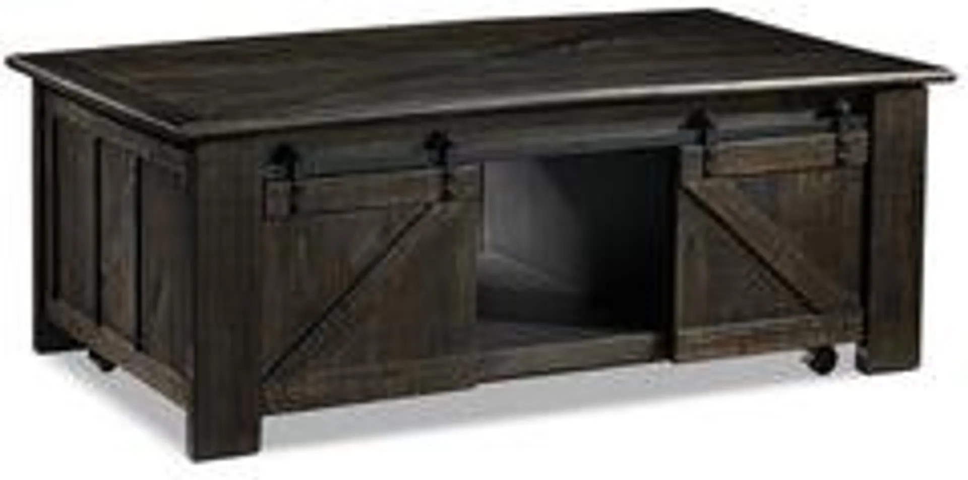 Gable Lift-Top Coffee Table - Weathered Charcoal