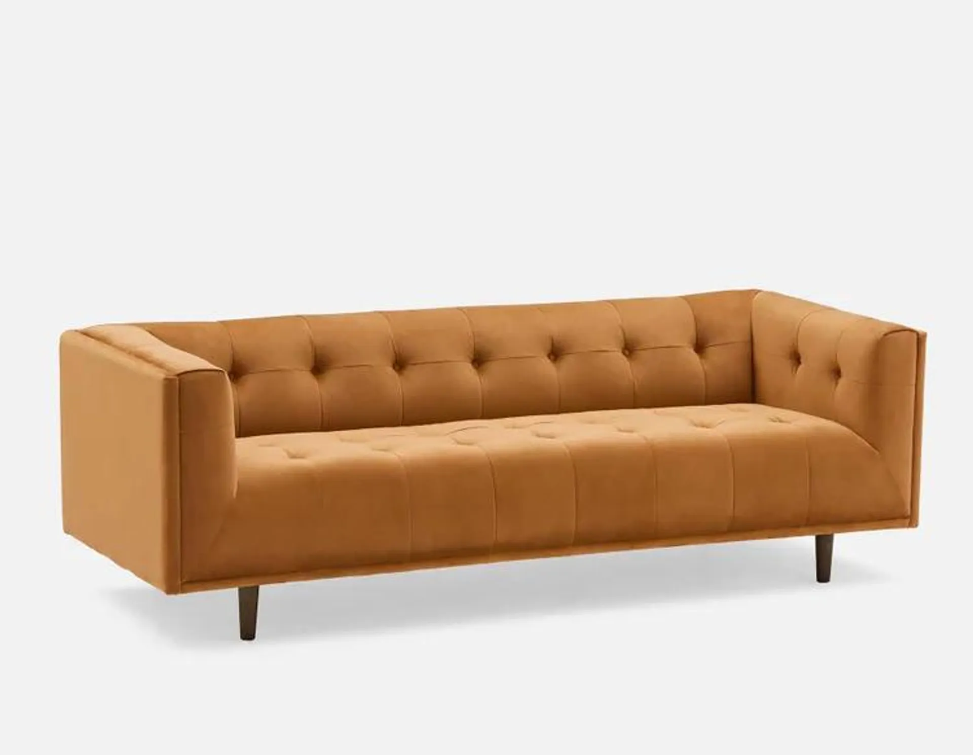 LORETTA velvet 3-seater sofa